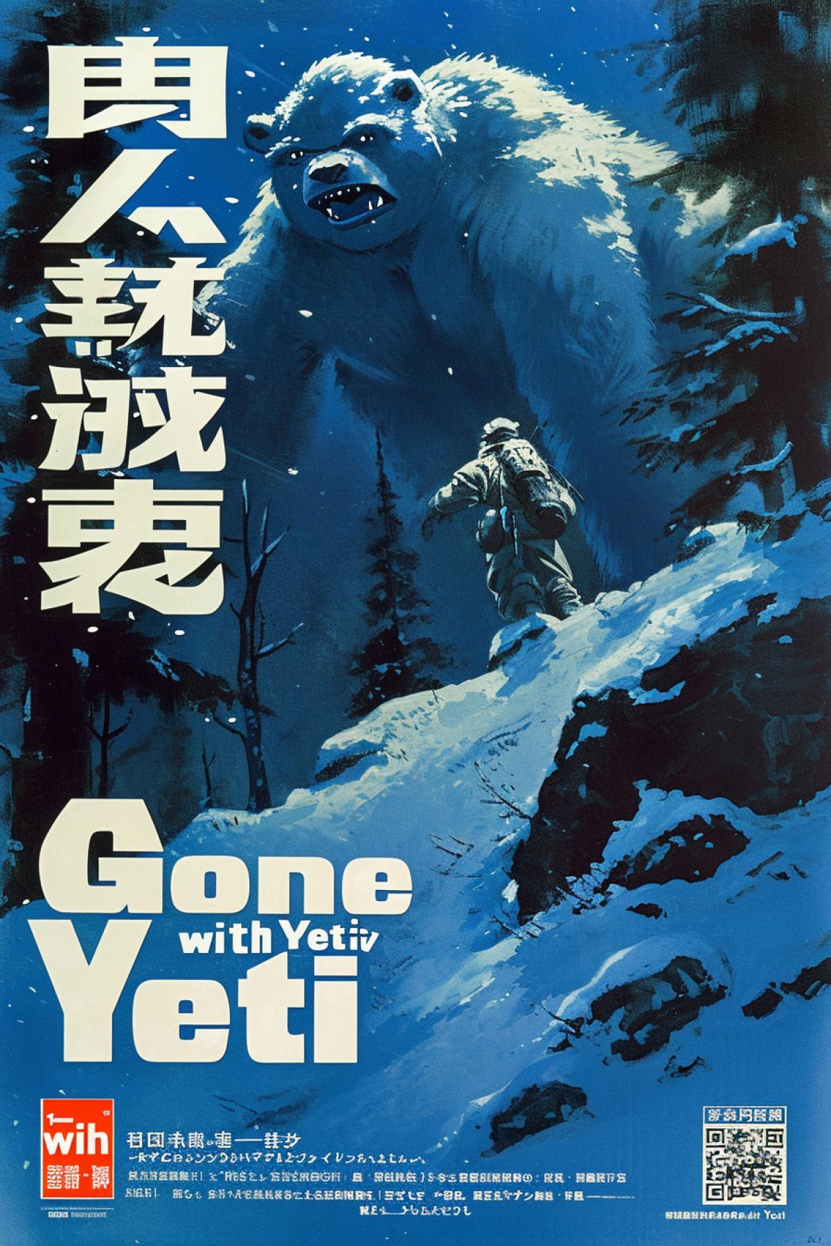 Hayao Miyazaki animation film poster title \"Gone with Yeti\"