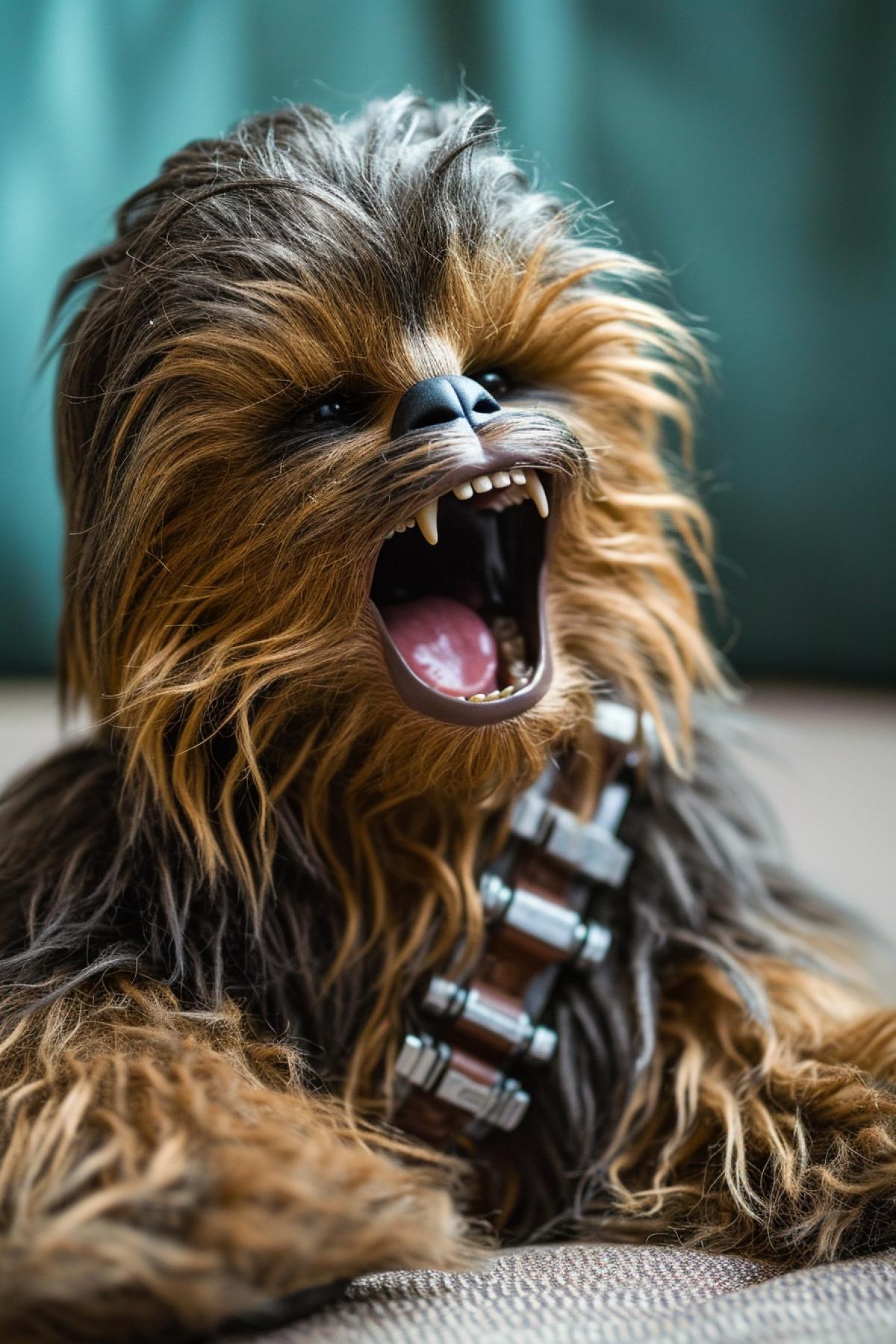 baby Chewbacca practicing his roar
