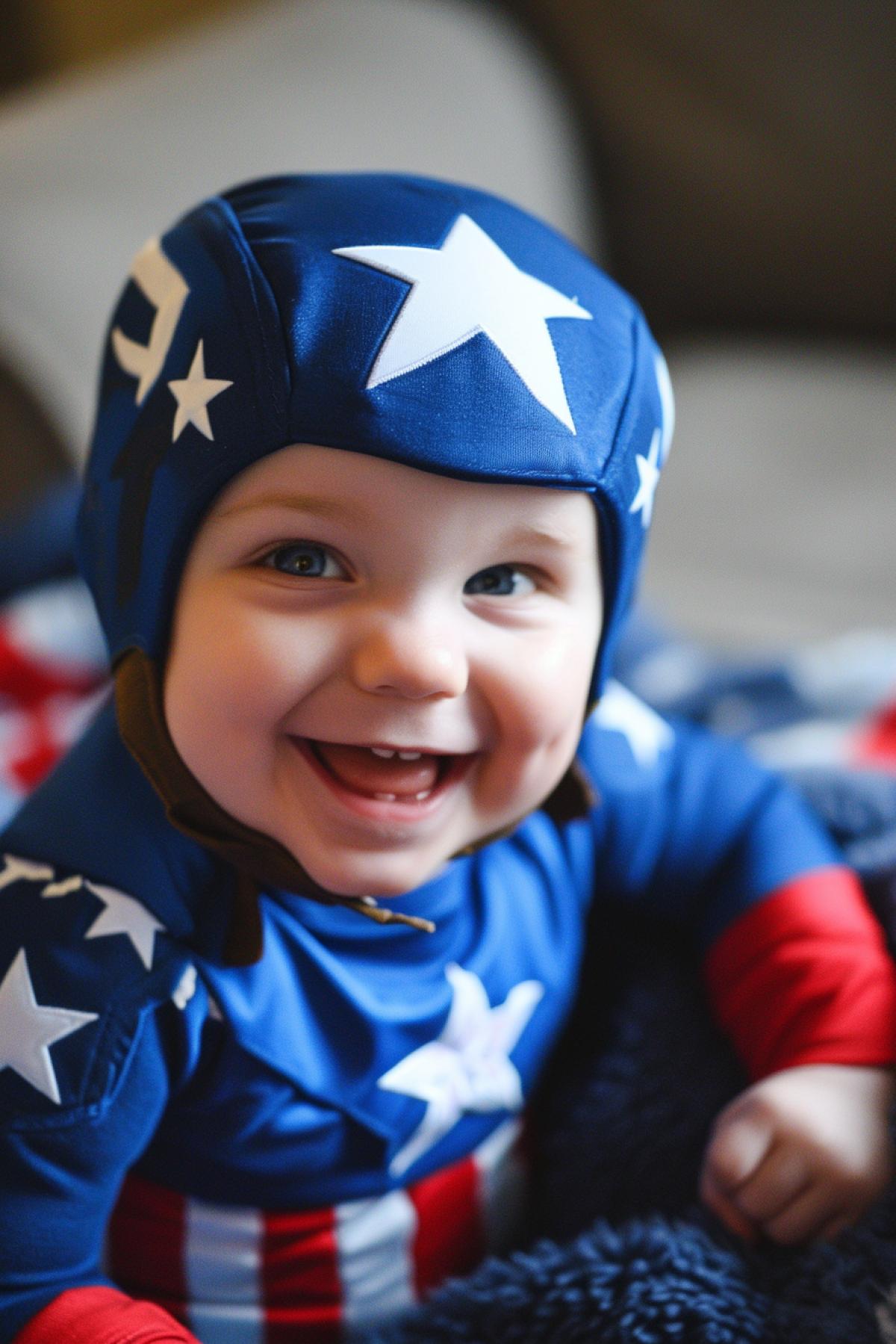 cute baby captain america