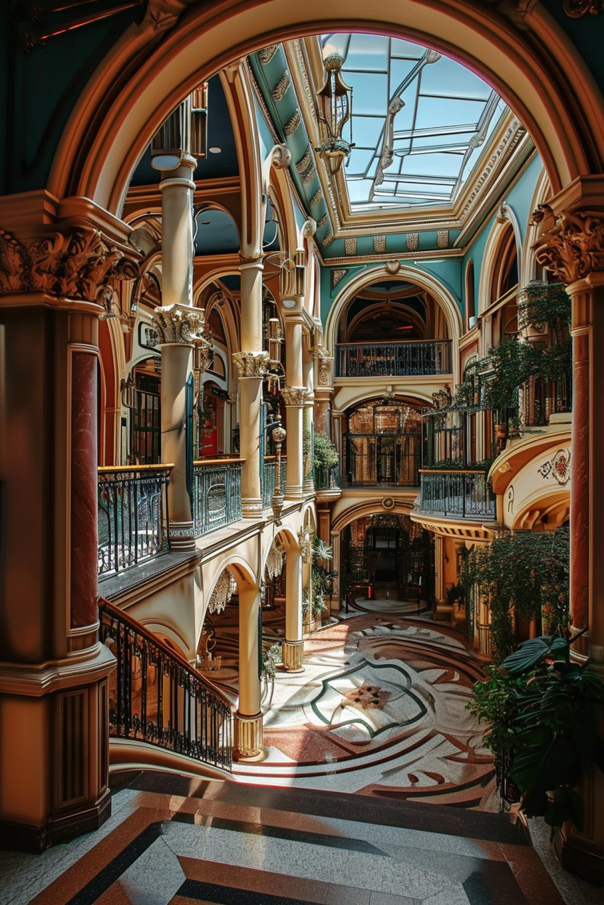 Baroque shopping center