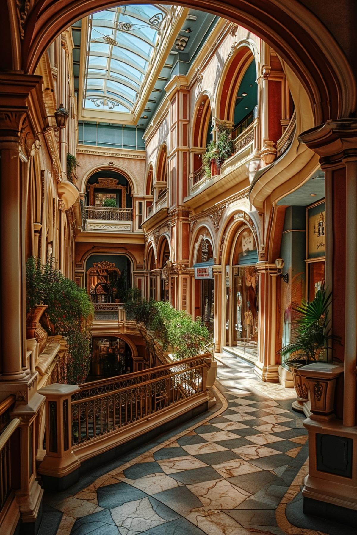 Baroque shopping center