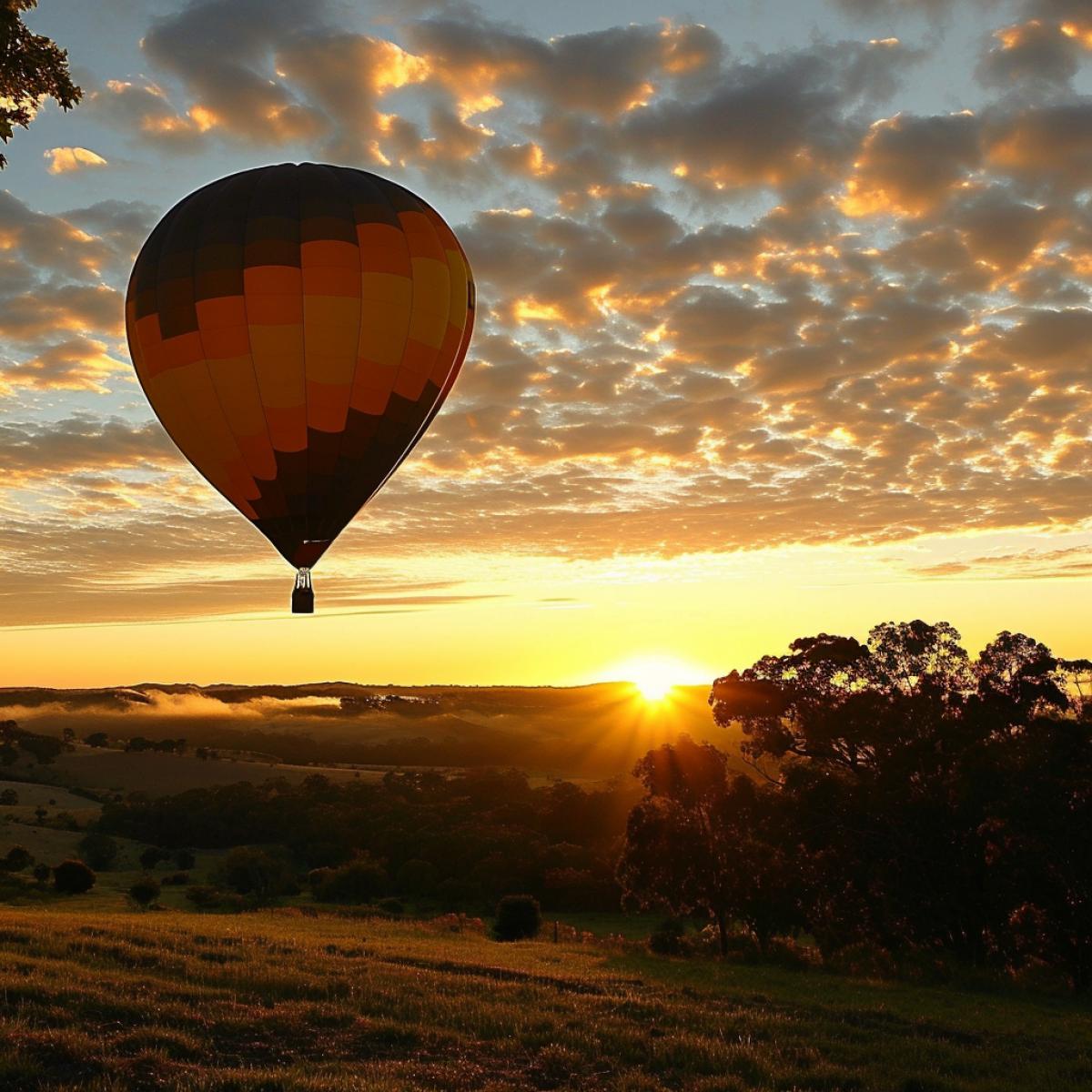 A hot air balloon ride to enjoy panoramic sunset views.