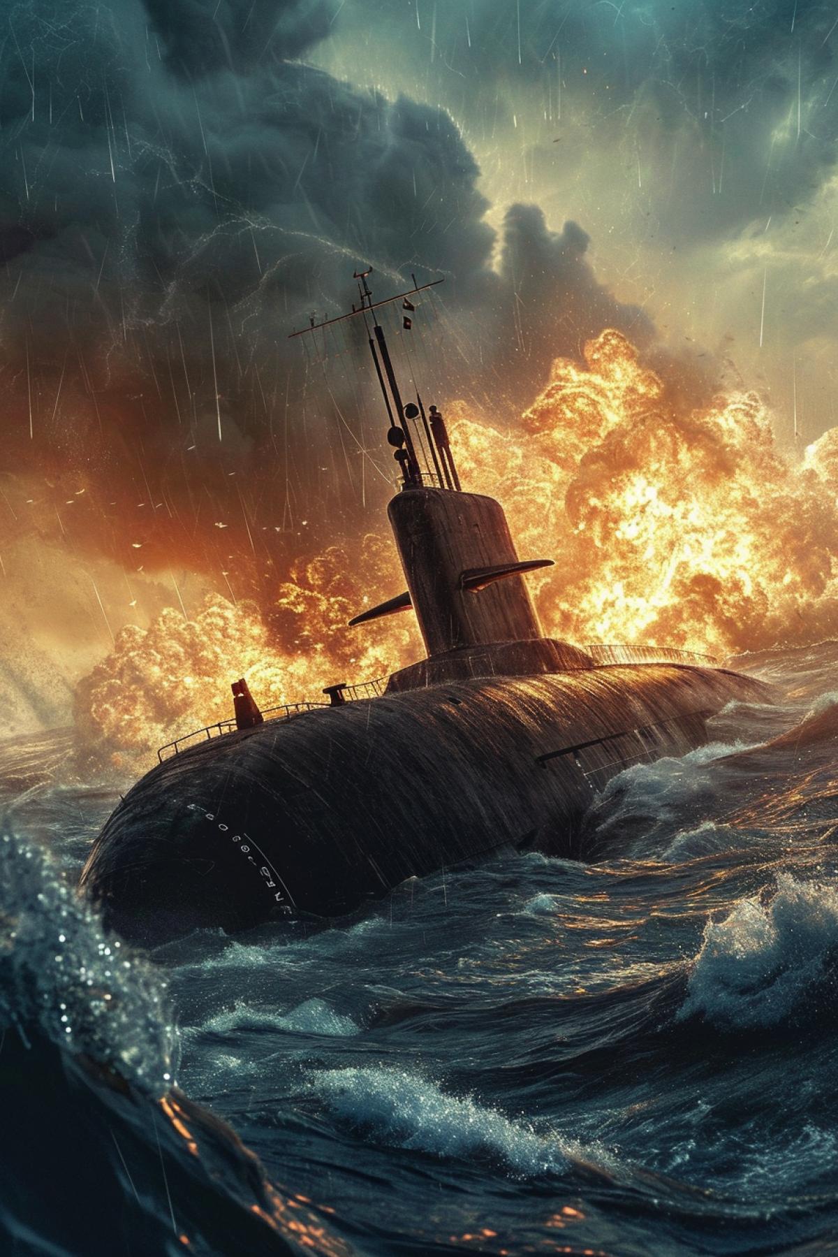 submarine, captain. ocean, explosion