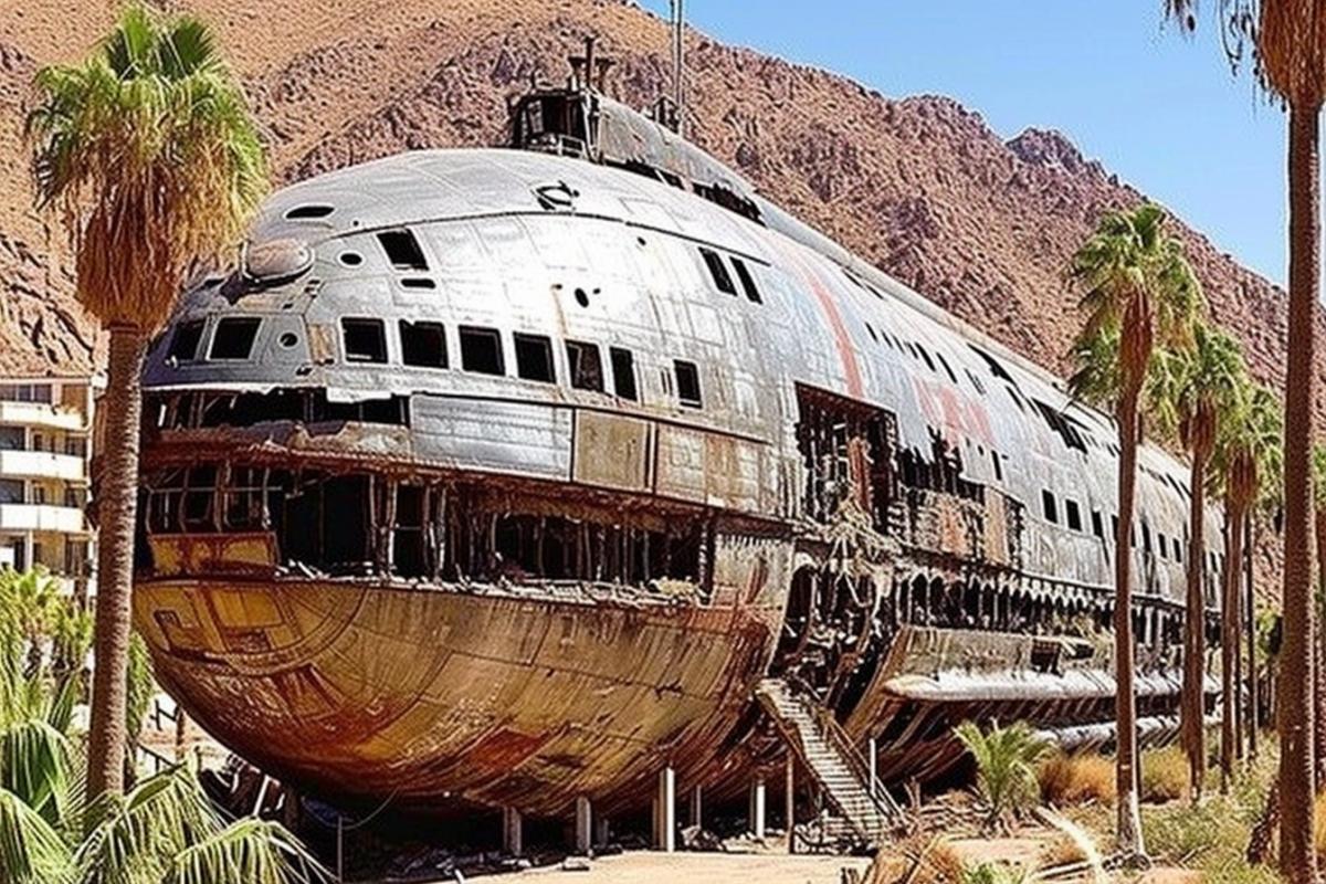 Submarine in the steppes of Ukraine