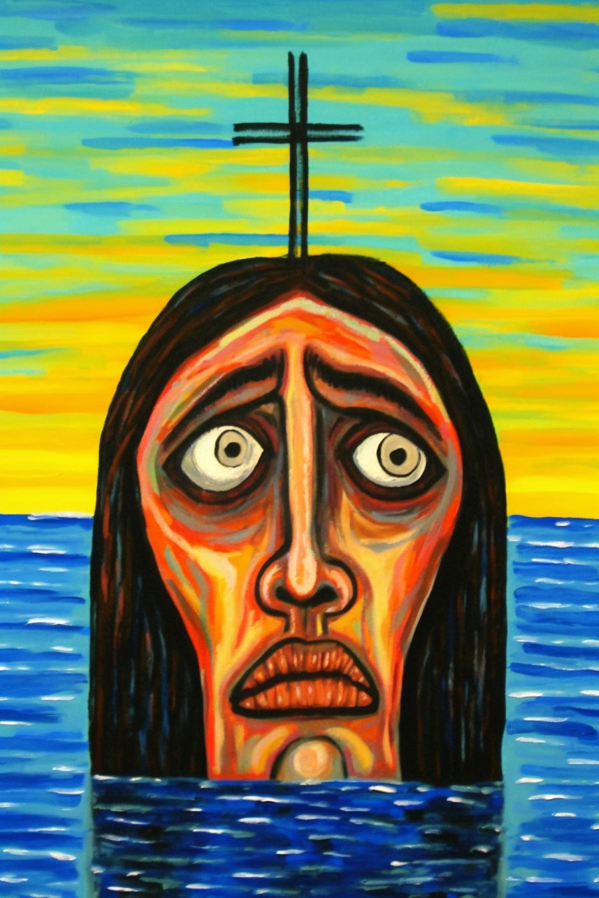The Coming of Jesus in the style of Picasso