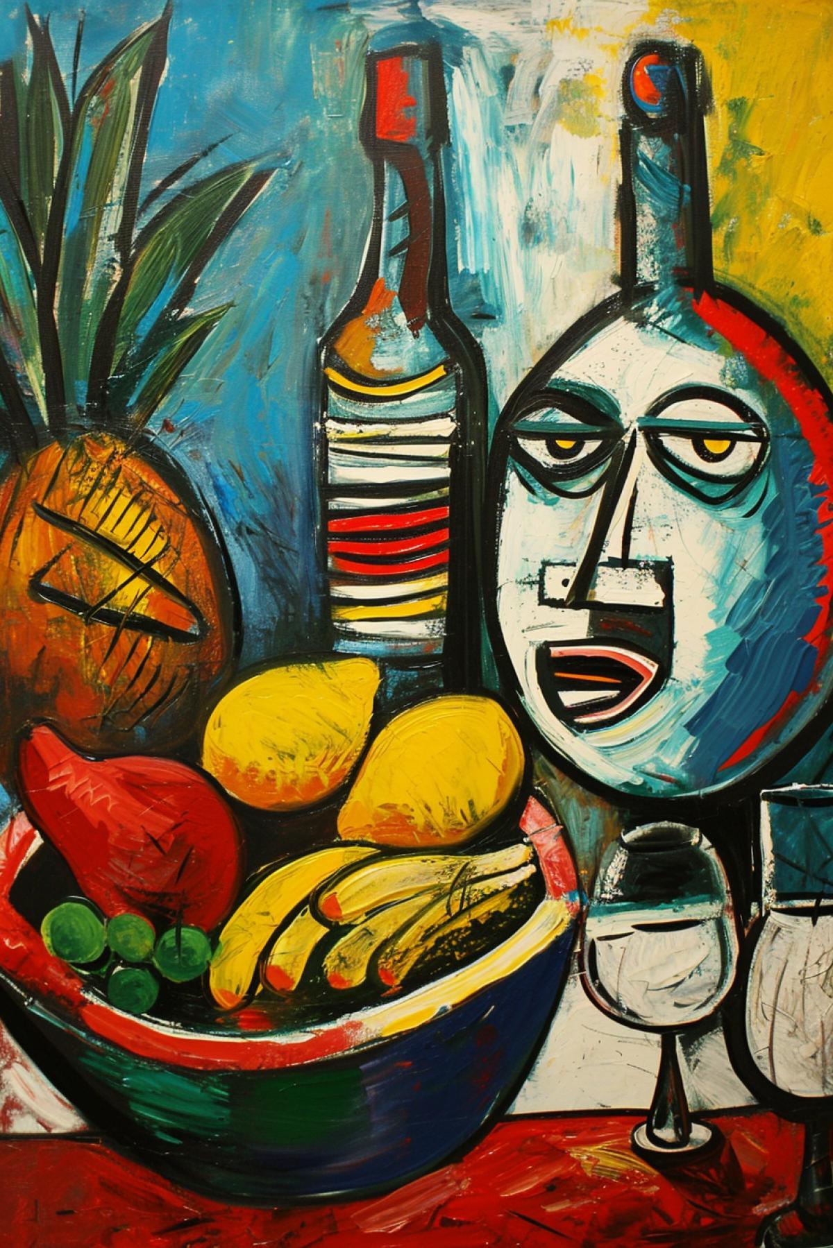 Pablo Picasso\"s painting of food