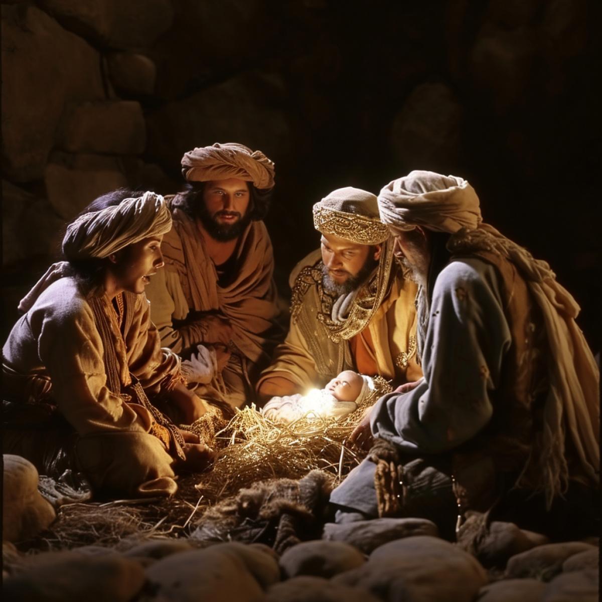 The Magi came to worship the baby Jesus