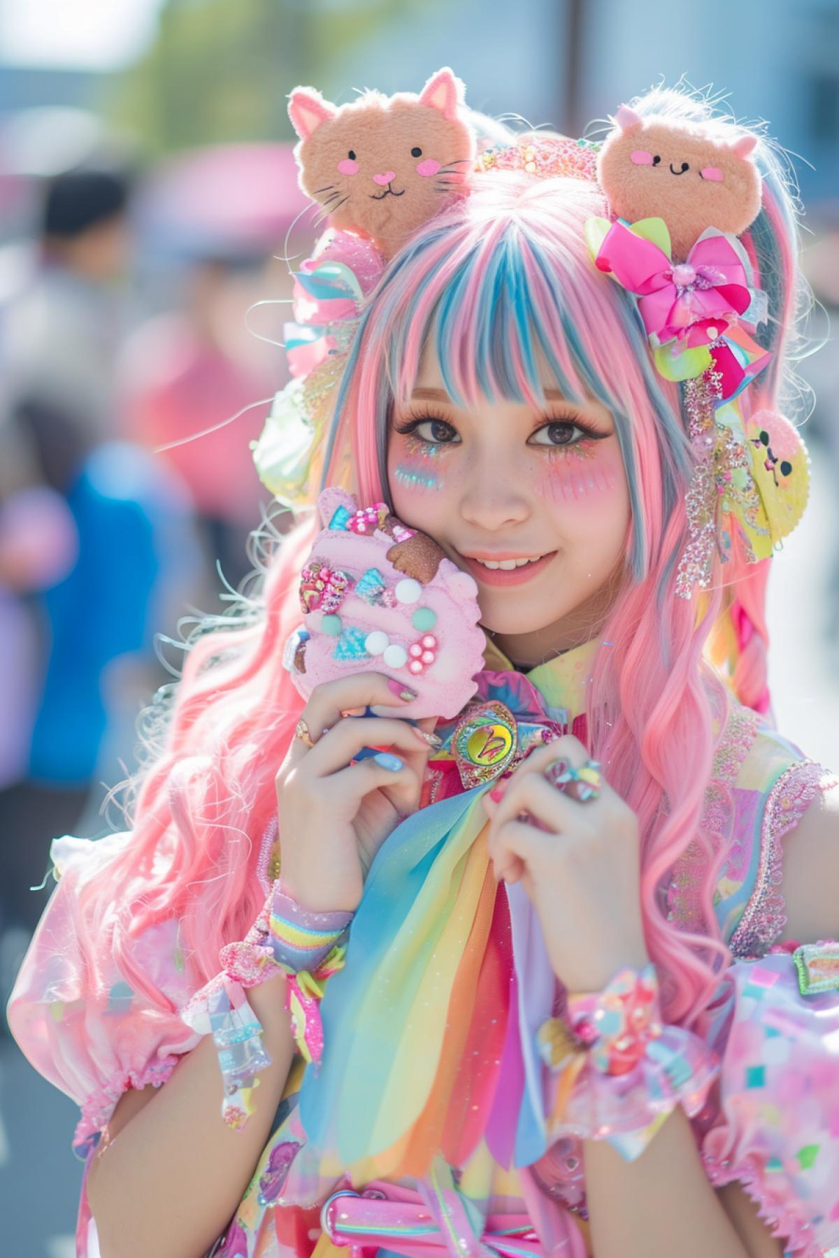 A few Japan’s girls on luxury subculture festival, Japan, kawaii, professional photo