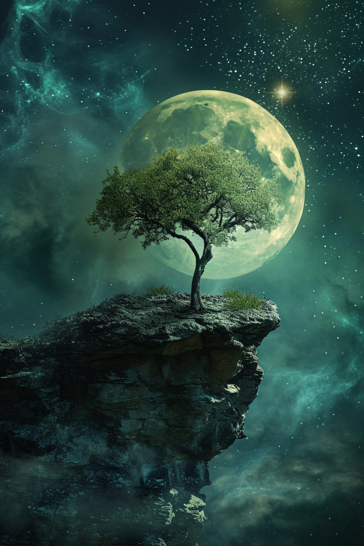 Moon, moonlight, hope, new life, future, parallel world
