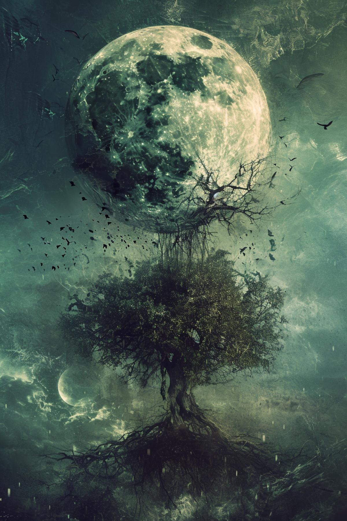 Moon, moonlight, hope, new life, future, parallel world