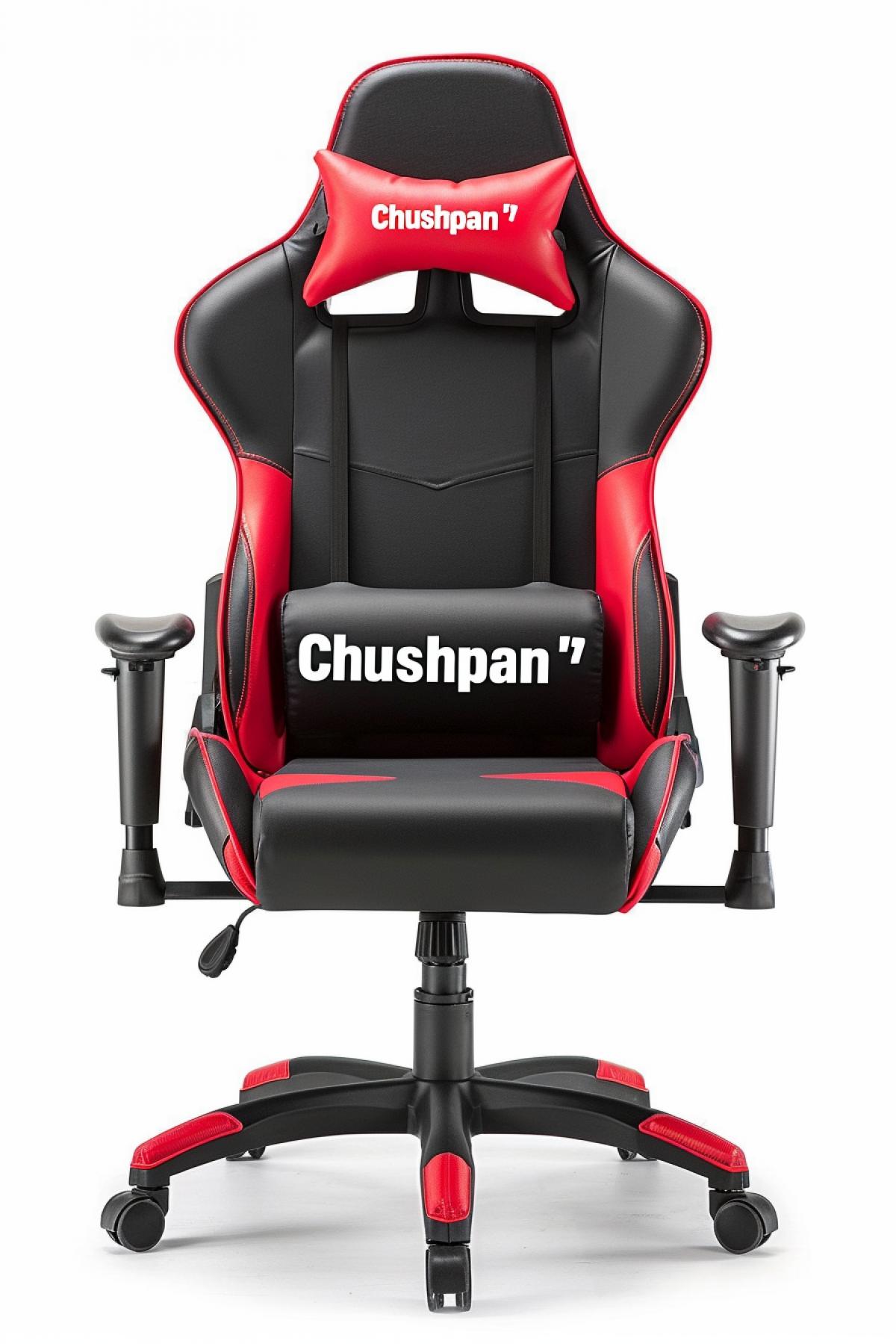 Ultra-modern gaming chair with the inscription \"Chushpan\"