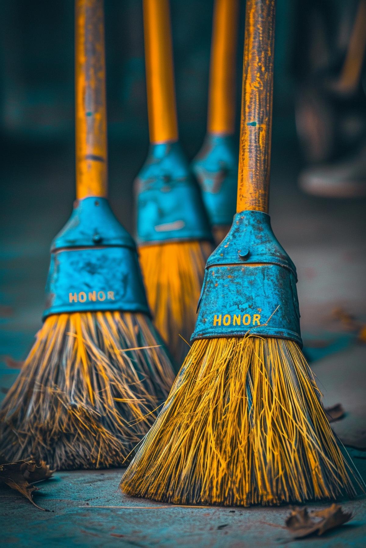 Broom, advertising, social advertising, \"HONOR\"