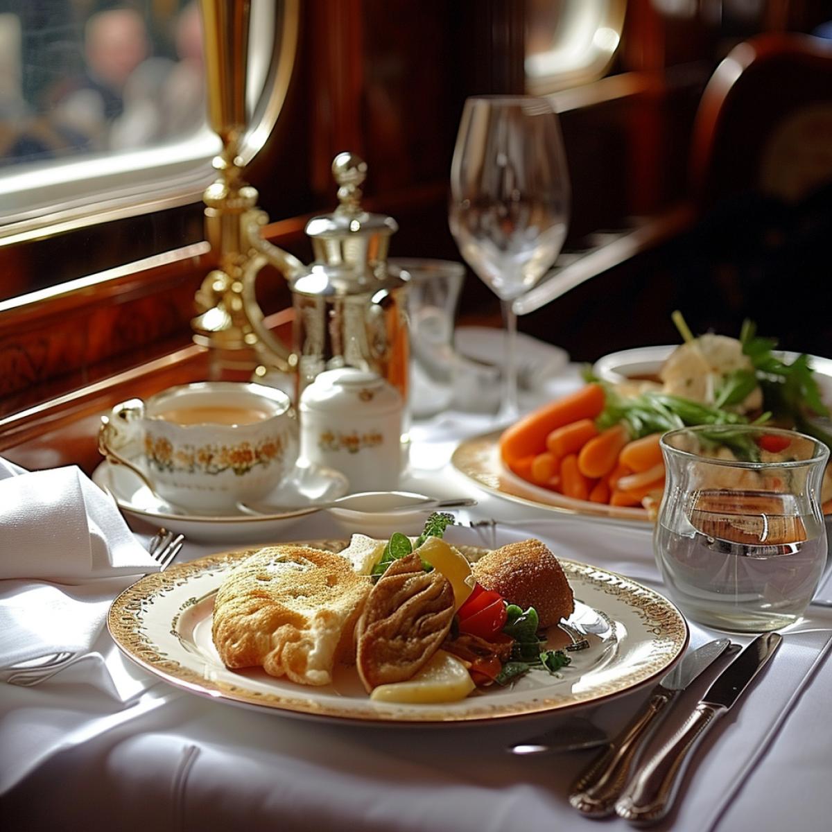 Lunch on the Orient Express, food