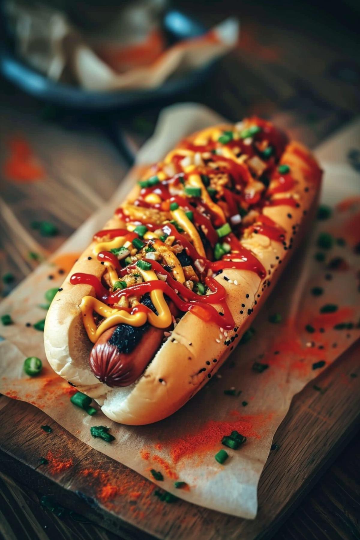 Hot dog, aesthetics, social advertising, metomodern, delicious colors