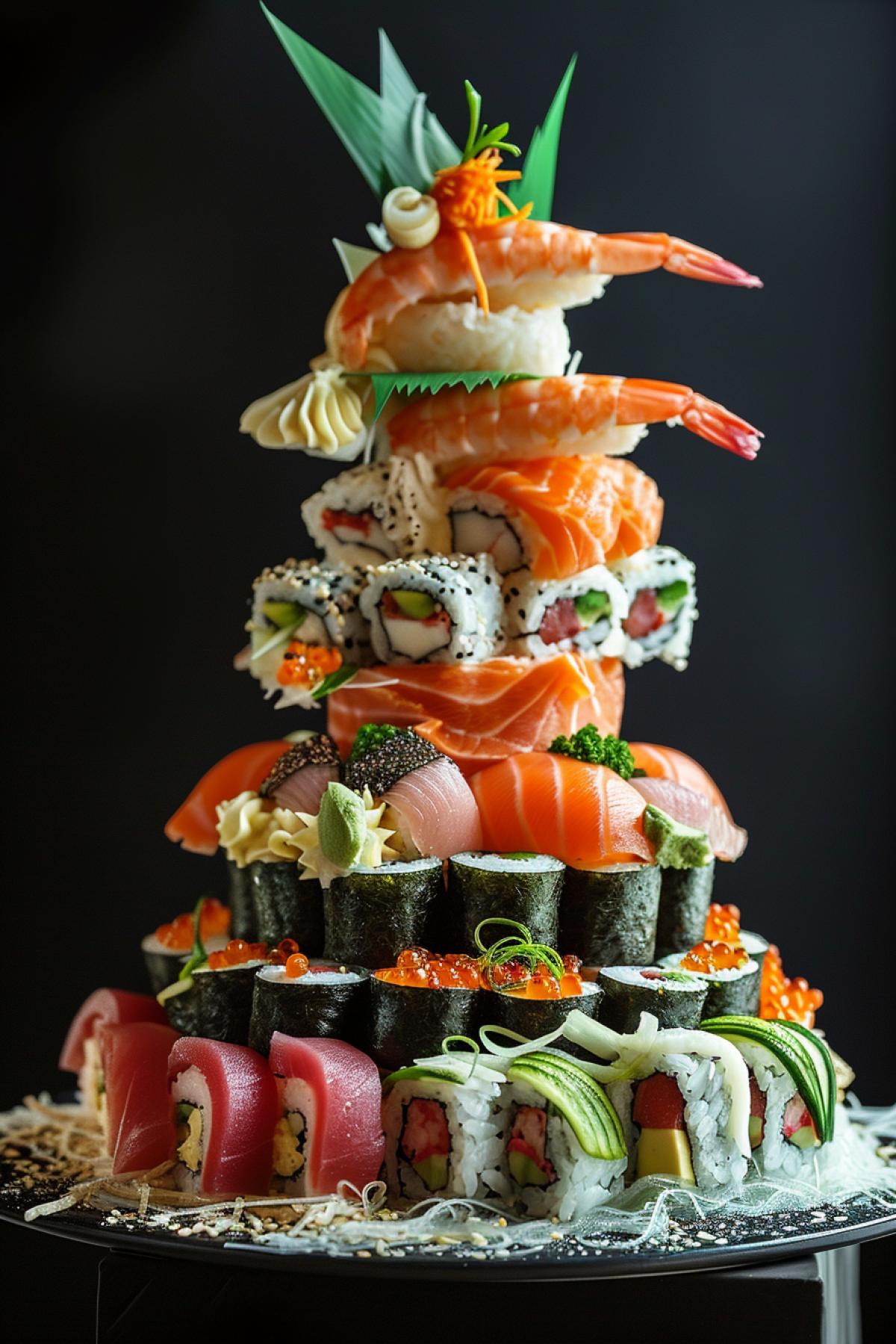 Sushi castle, food photography