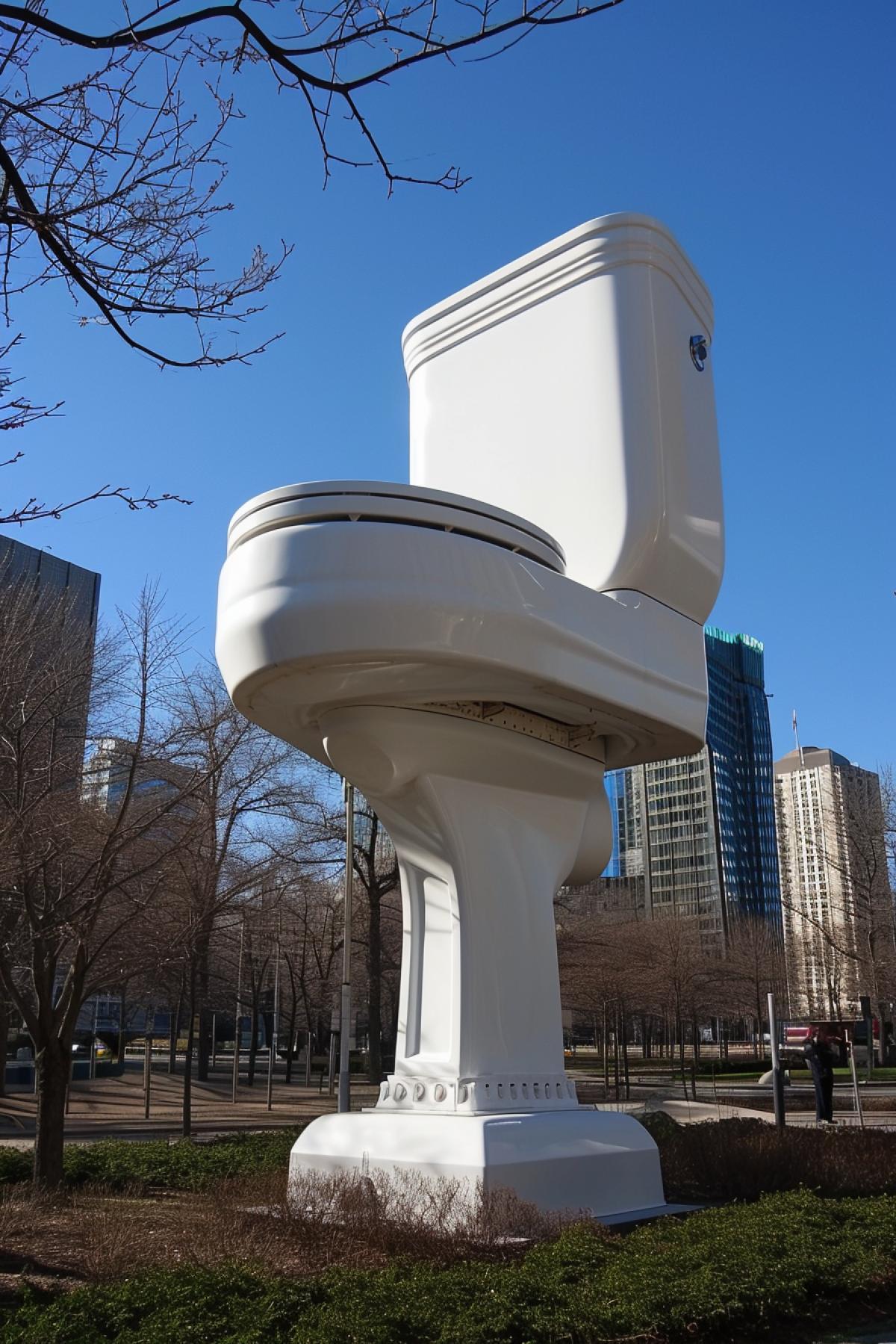 Giant toilet