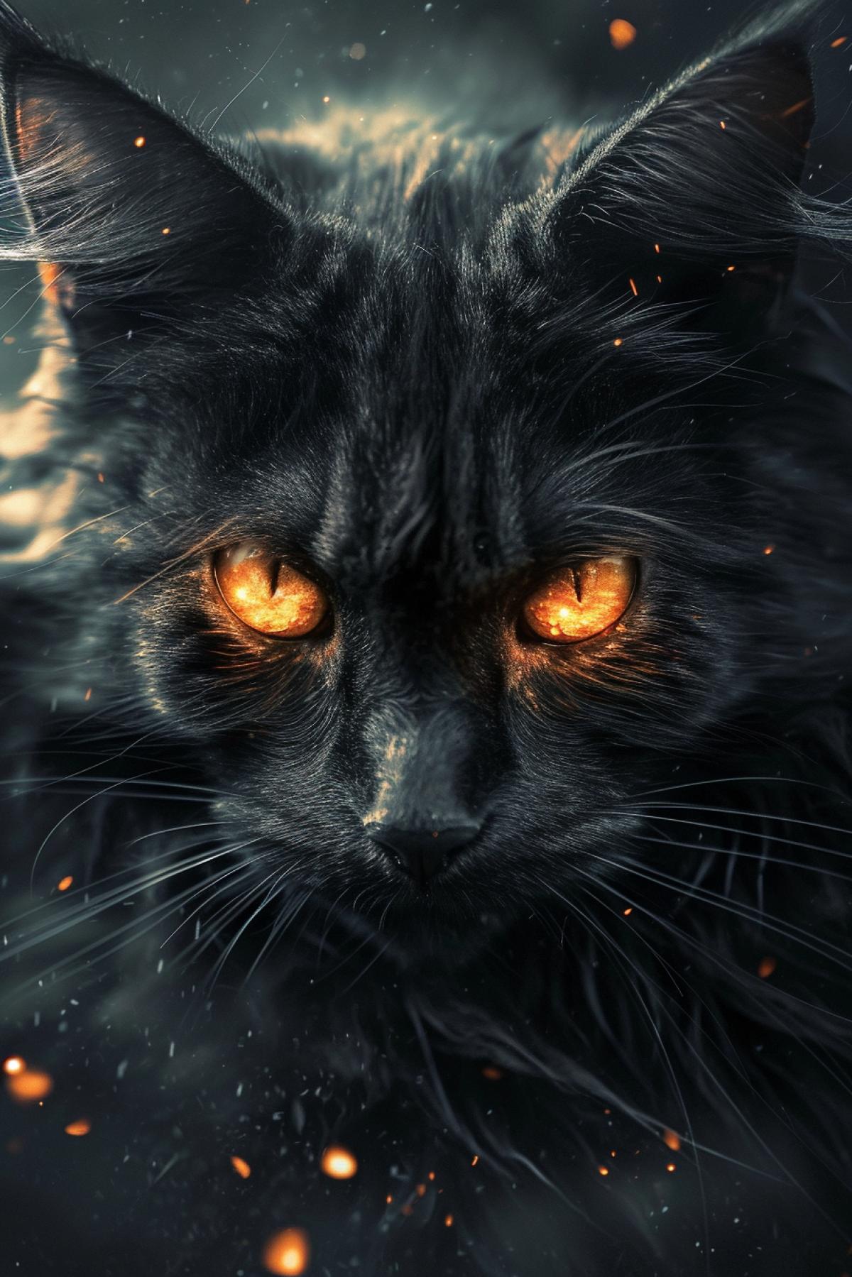 beautiful evil cat demon underworld