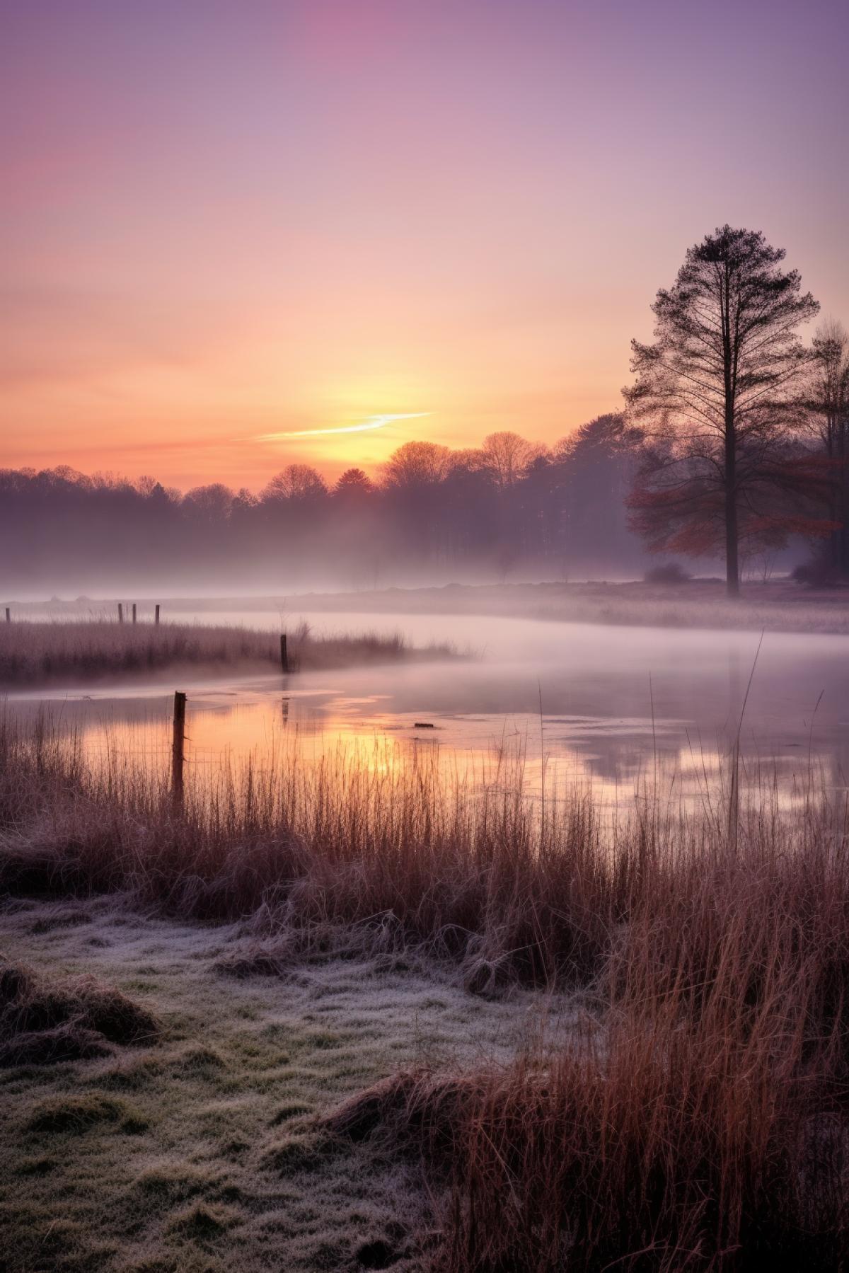 Misty dawn