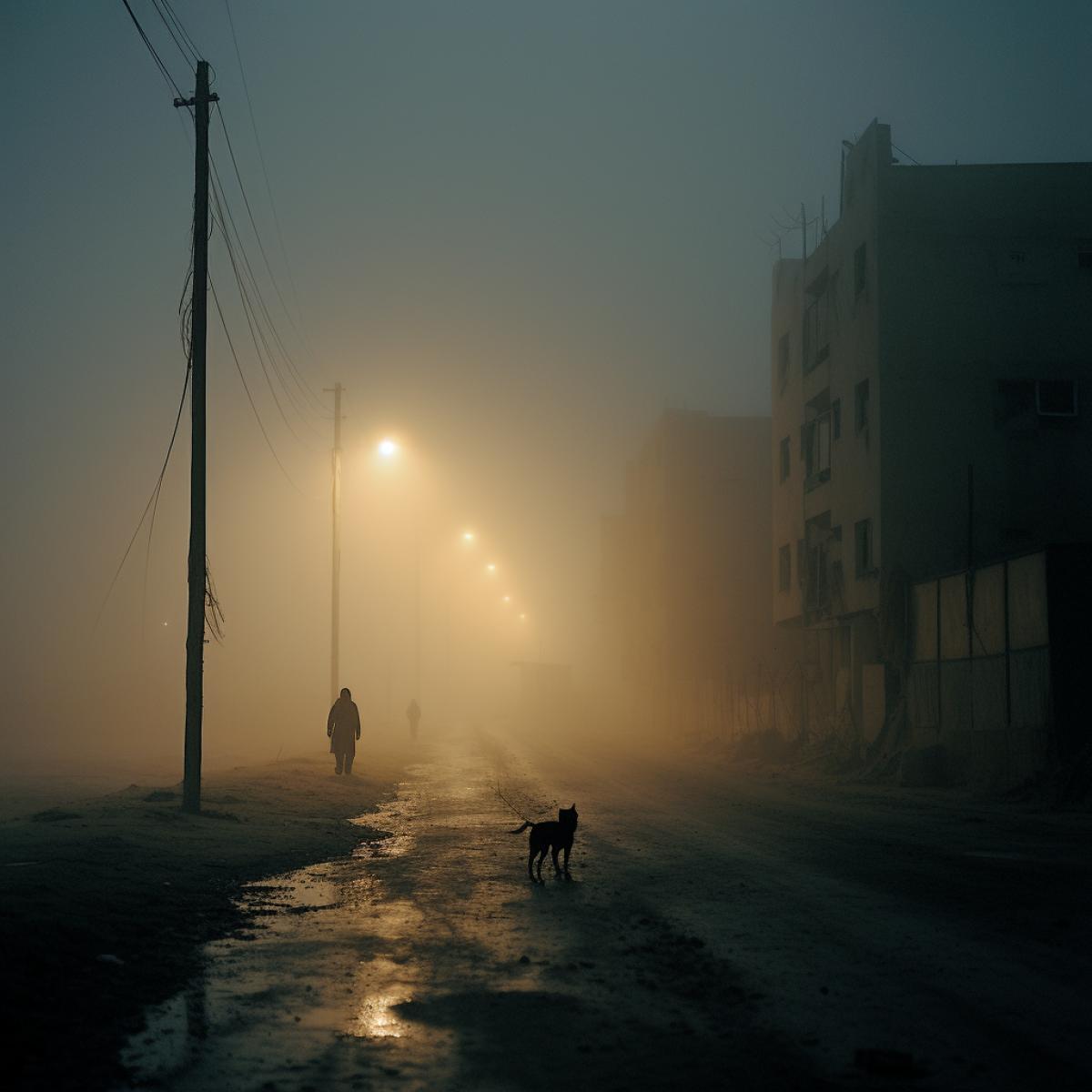 Fog. Gaza Strip. Let the dead month luxuryly illuminate the path.. Even if the stars press on our detaileds, we won’t be able to breathe.. Let the air be as poisonous as mercury and let it be hard to see where to turn,. But we will walk a dangerous path through the fog.