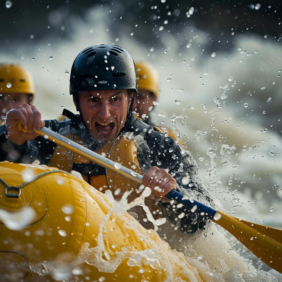 Dangerous rafting, emotions