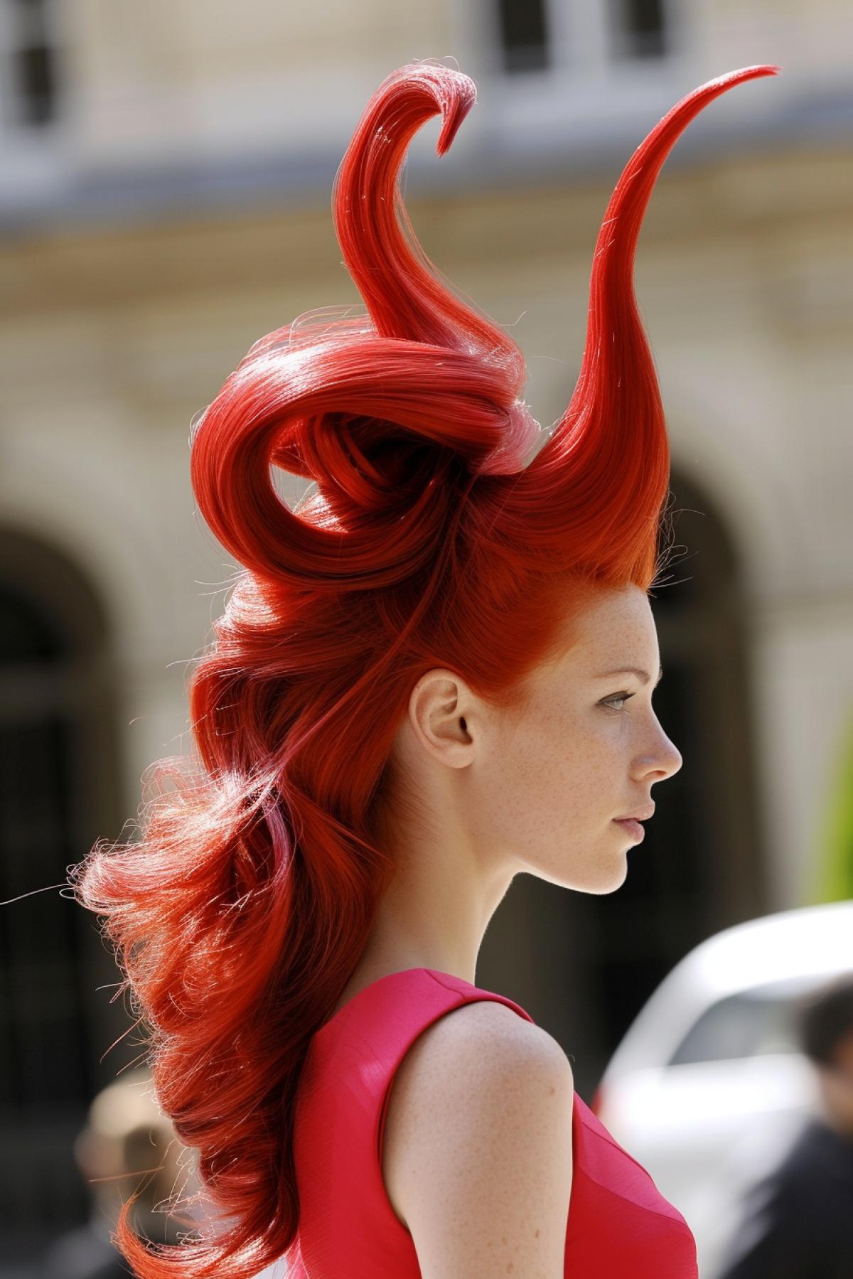 The weirdest hairstyle in the world