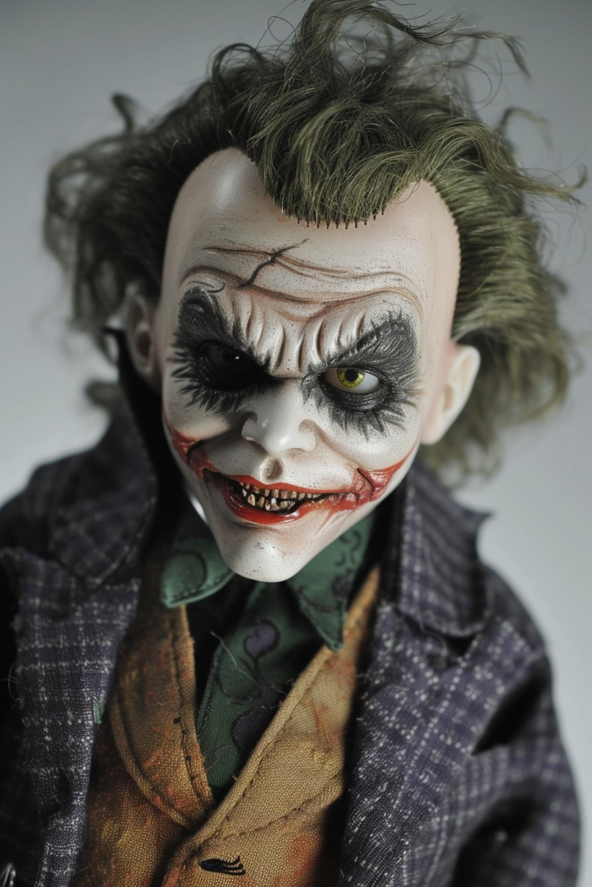 Batman and joker porcelain doll