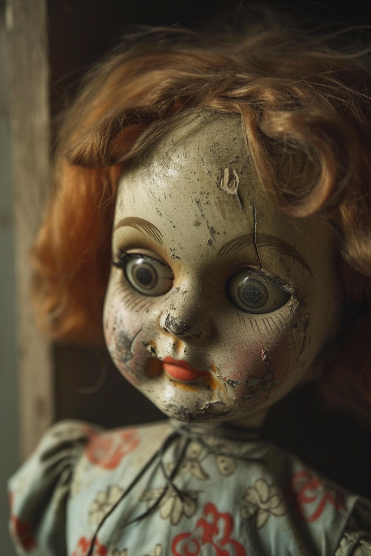 Horror porcelain doll