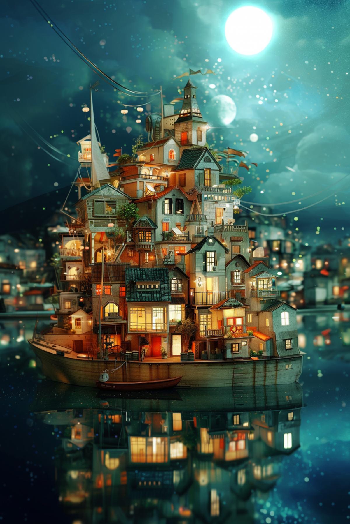 City on a yacht