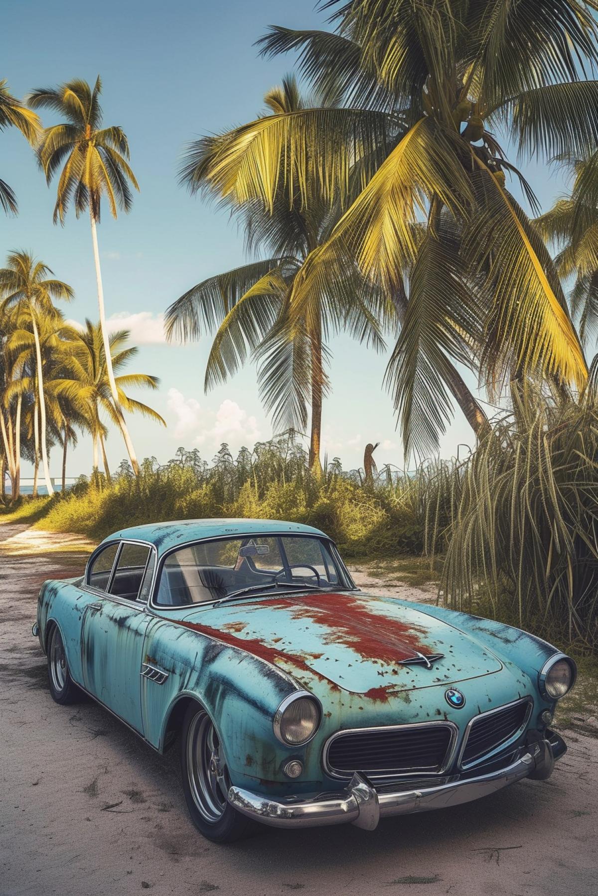 Retro BMW Car