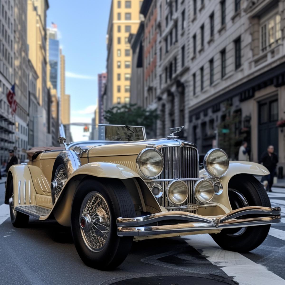 Duesenberg SSJ, vintage car in New York