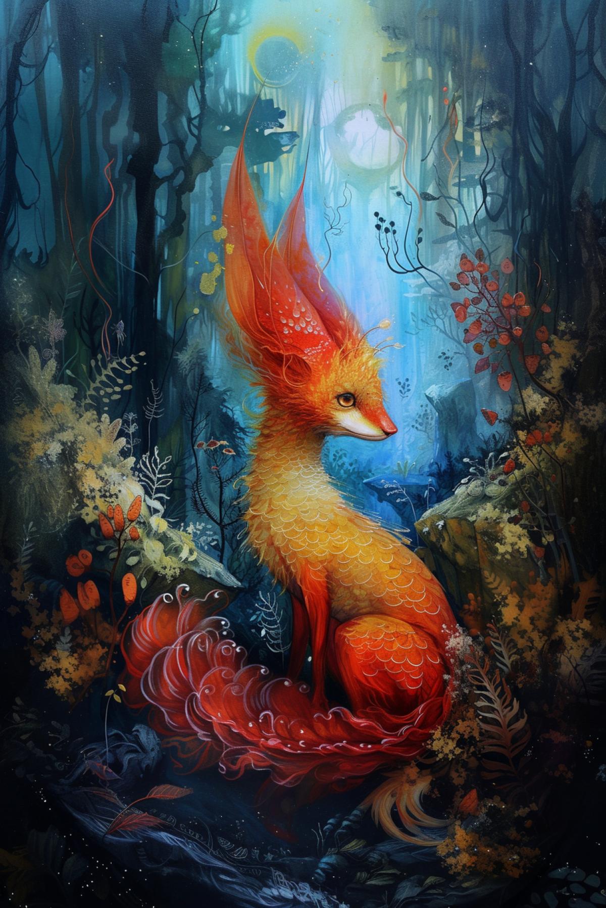 fairy forest, fairy-tale creature, Magic world, Parallel world, rich colors