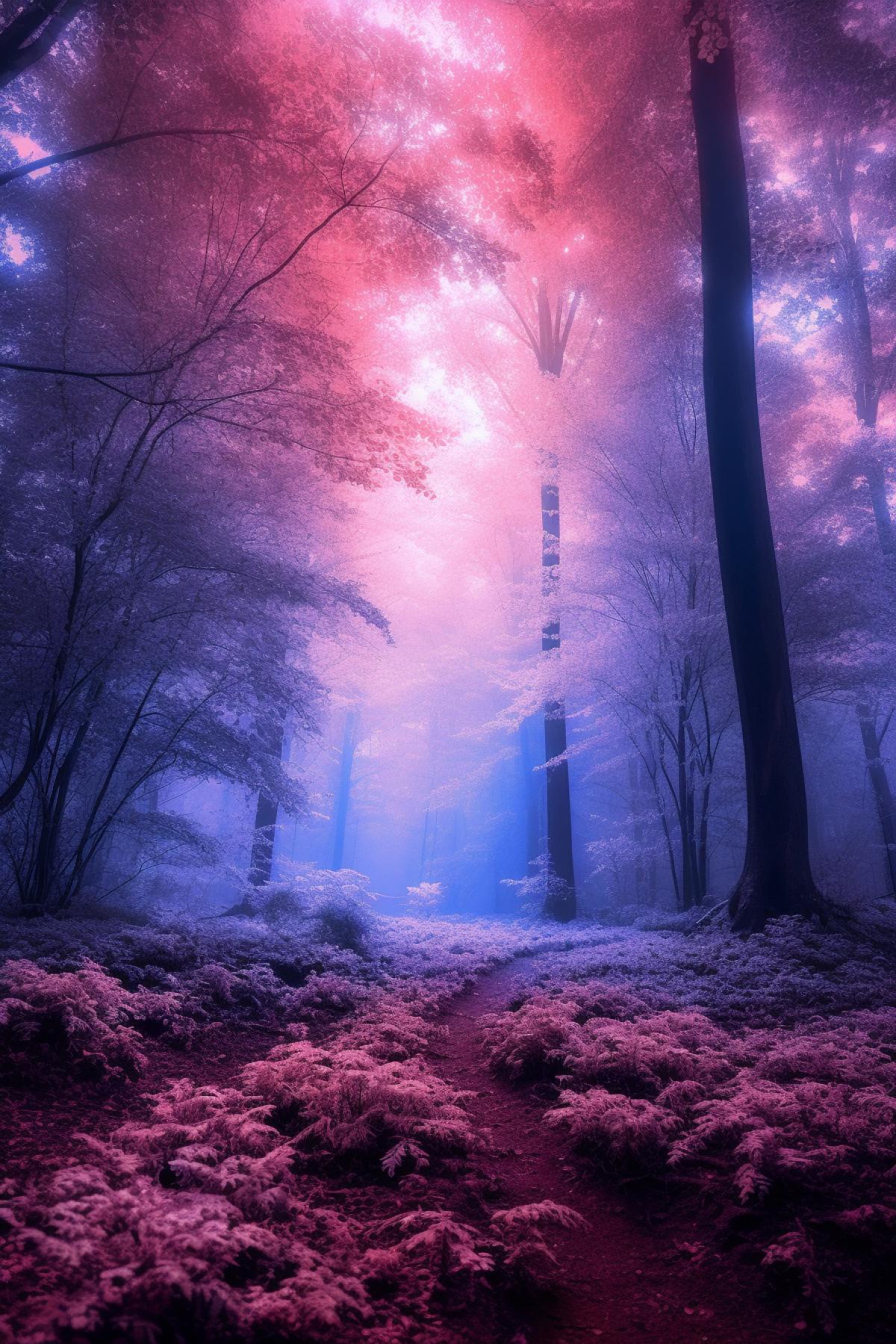 Mysterious, Purple Forest