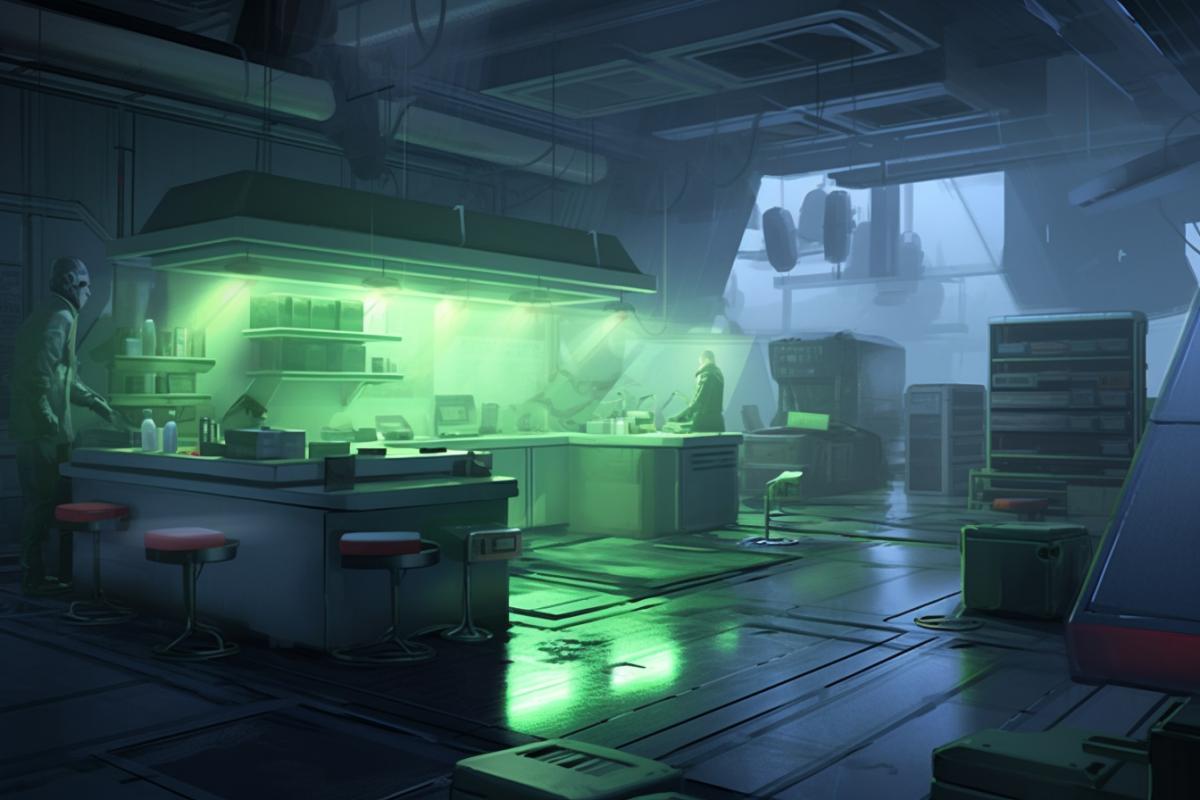 Uncomfortable damp sinister laboratory