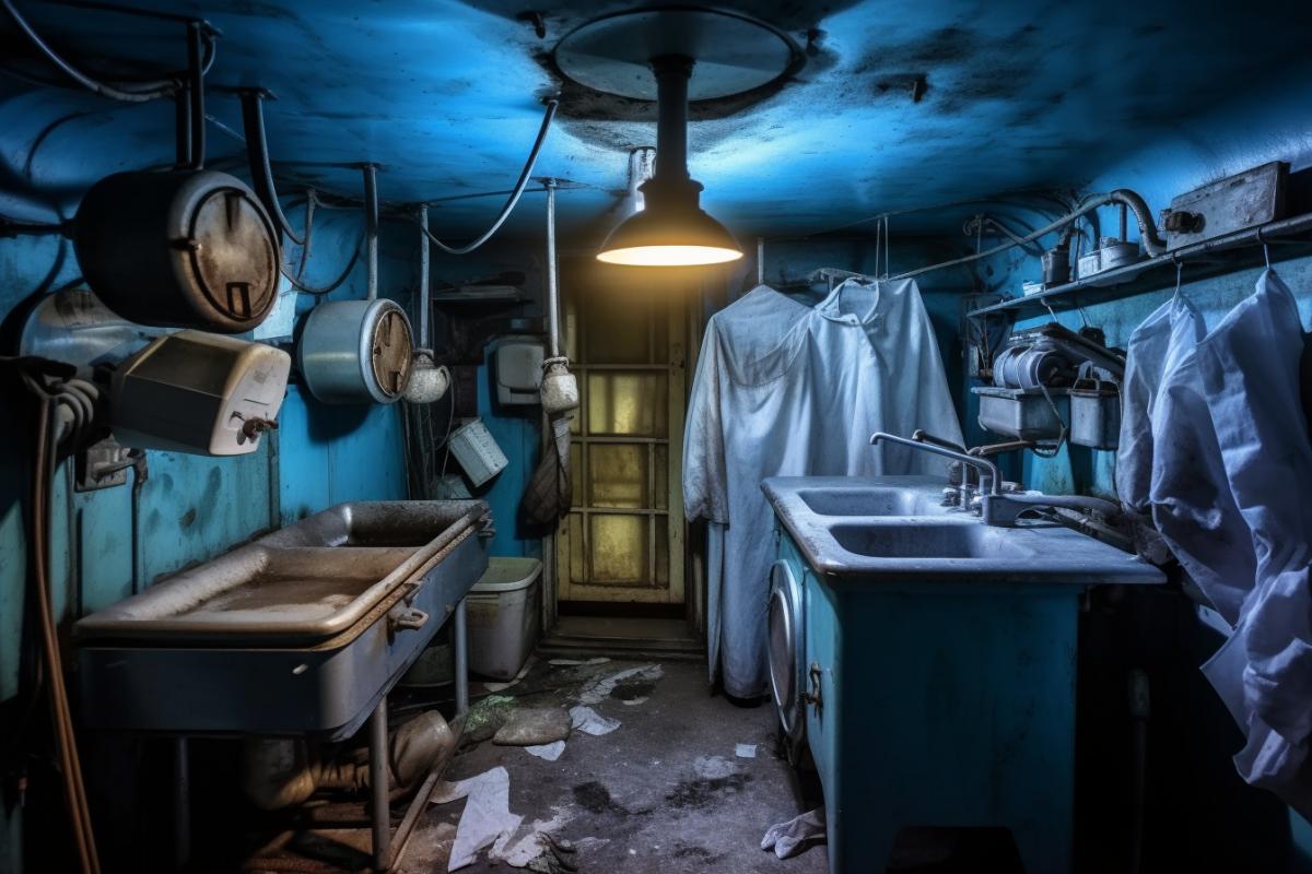 Uncomfortable damp sinister laboratory