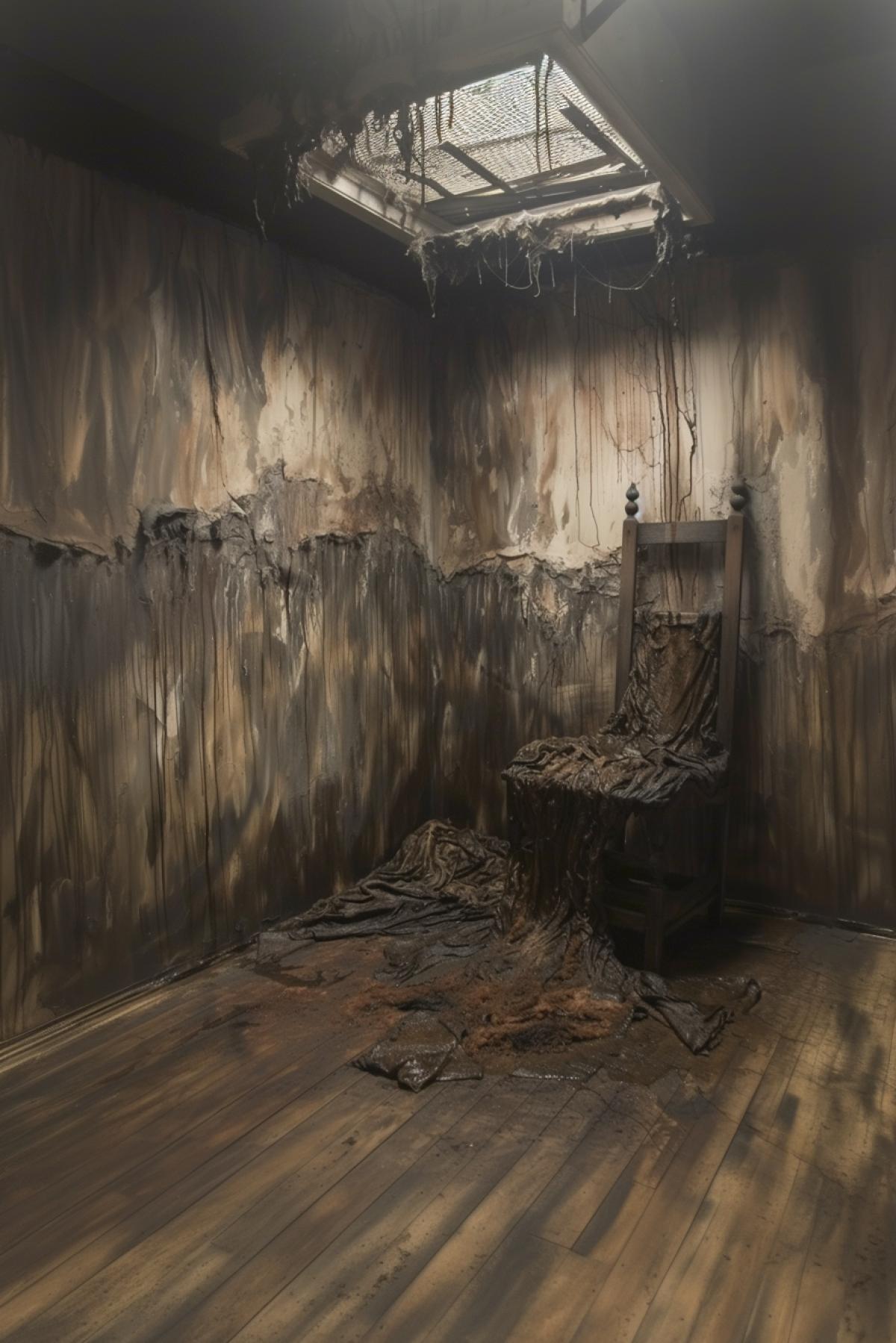 room of anger, despair and fear, evil grin