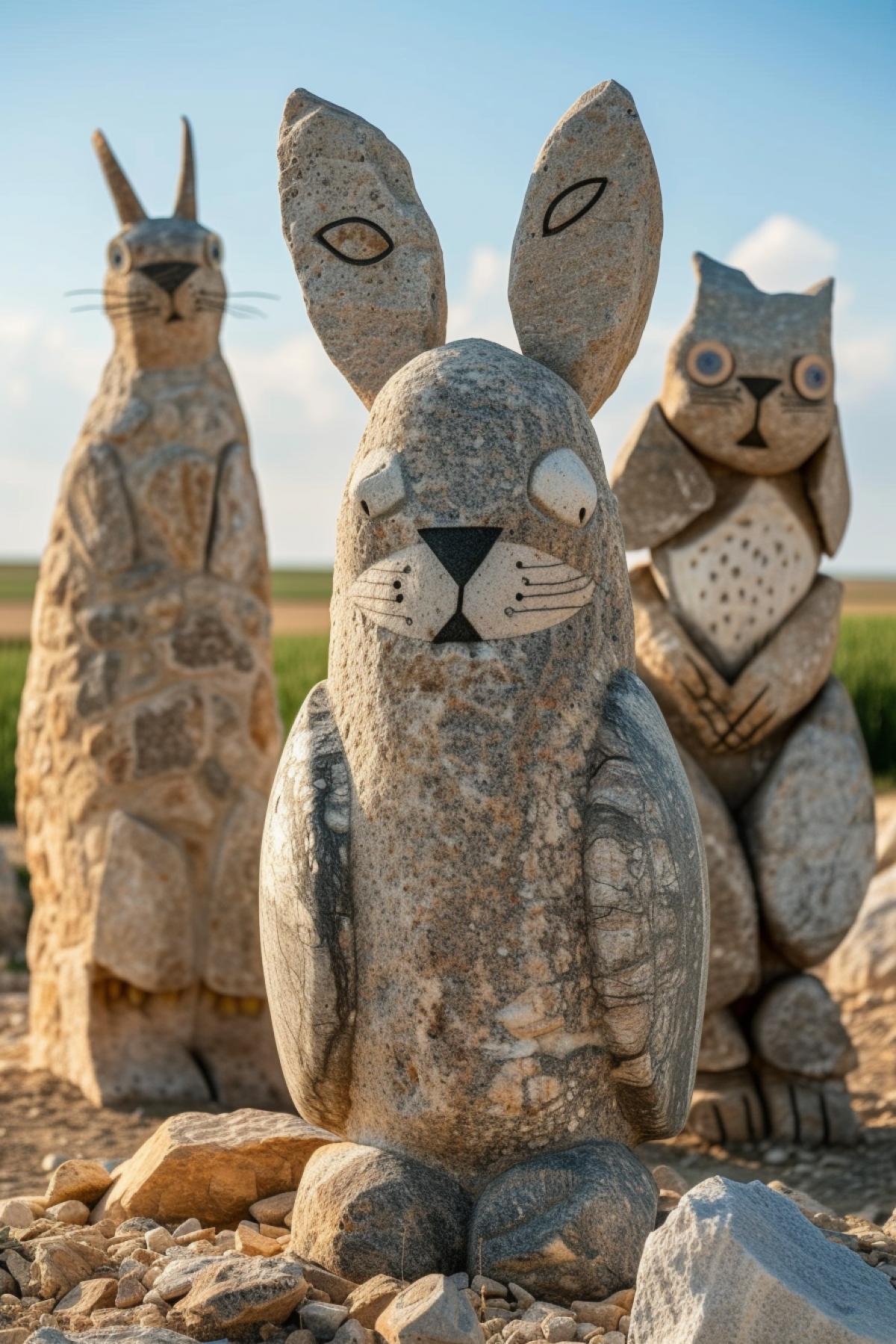 Stonehenge built of rock animals