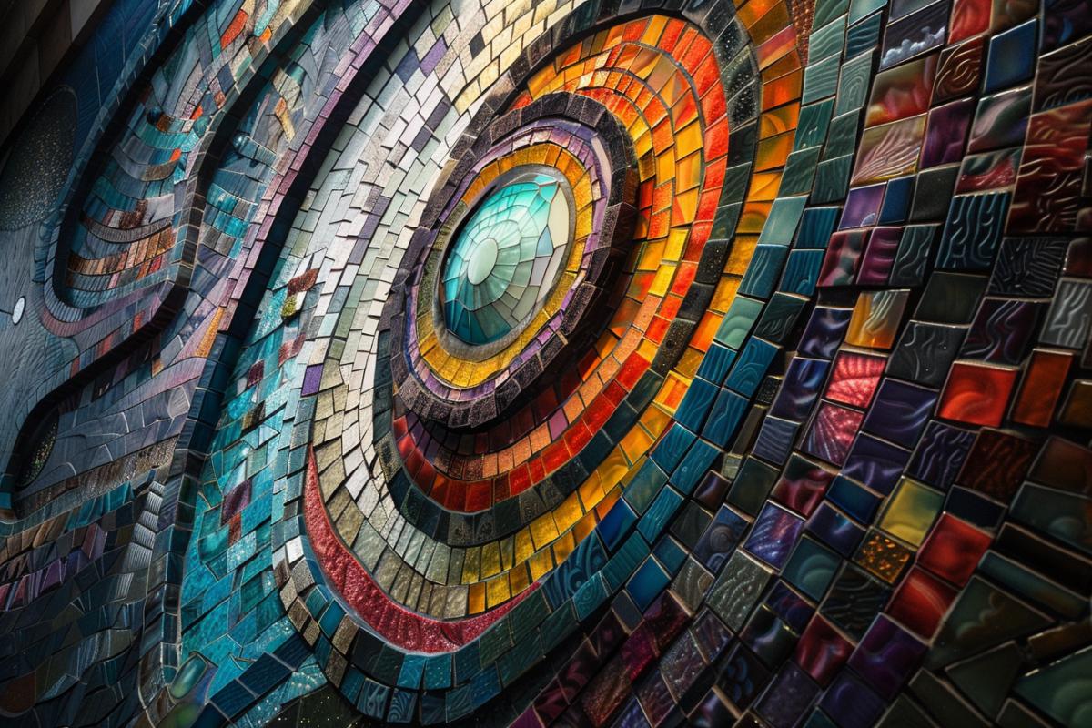 Imagine yourself as an architect, mosaic a space panel