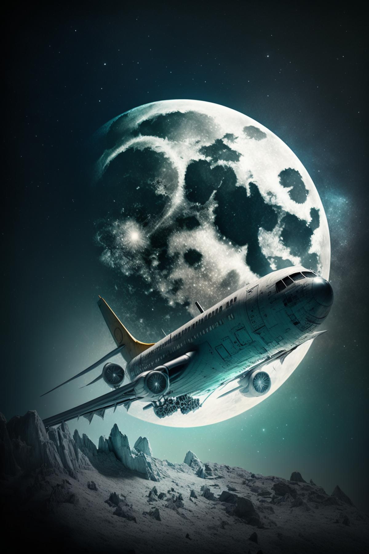Flight to the moon
