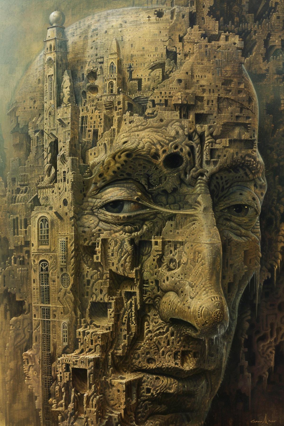 Russia today lots of details and faces high sharpness by zdzisław beksiński