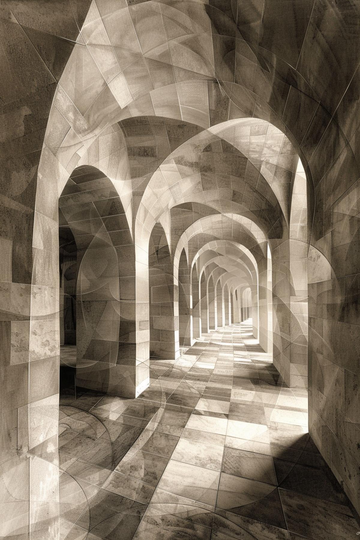 dark future in escher style