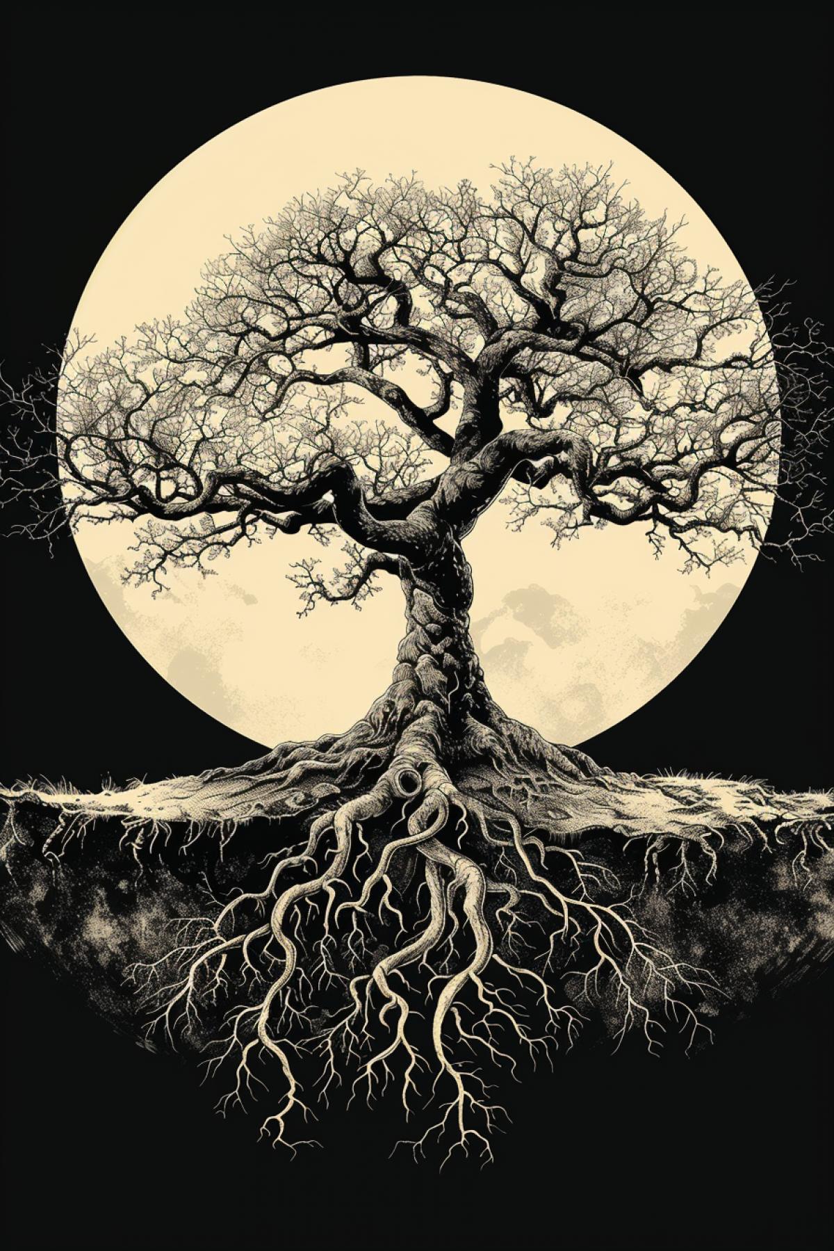 Escher style tree of life