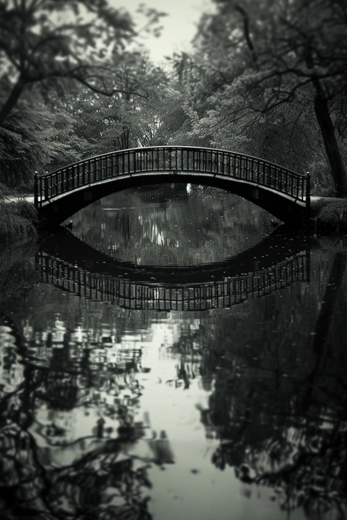 Bridge in the style of dark reflections