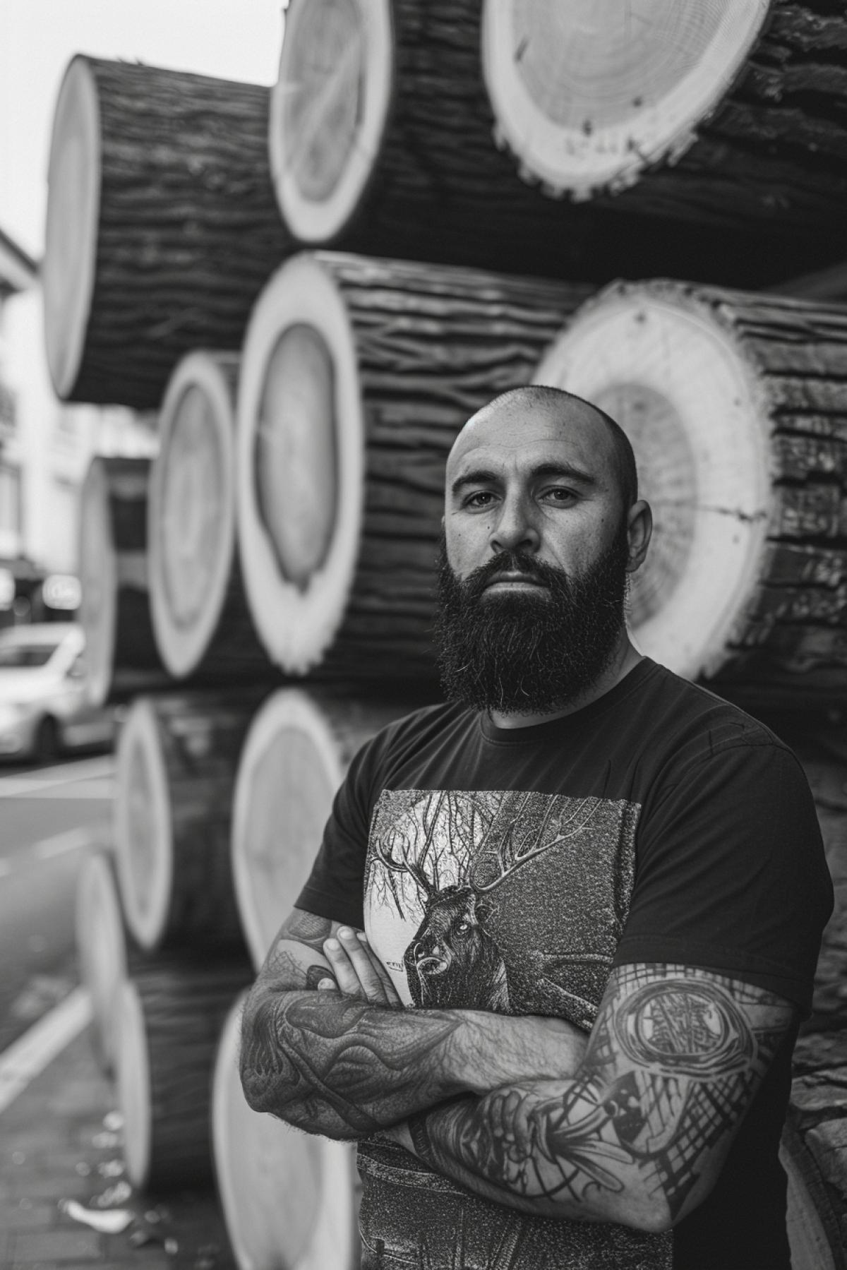 Cool cool lumberjacks, powerful bearded ones