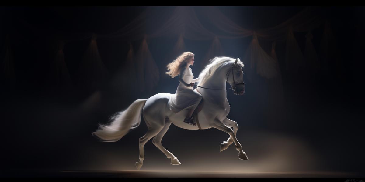 outstanding supernatural beauty shot of a woman riding a white horse, whimsical, mischievous smile, muse, stunning, graceful, visually mind-blowing, hyper-detailed, beautifully color-coded, photorealistic, atmosphere of luxuriousity, miraculous supernatural light, soft shadows, clean sharp focus, depth of field, dynamic angle, mesmerizing and dynamic com4k