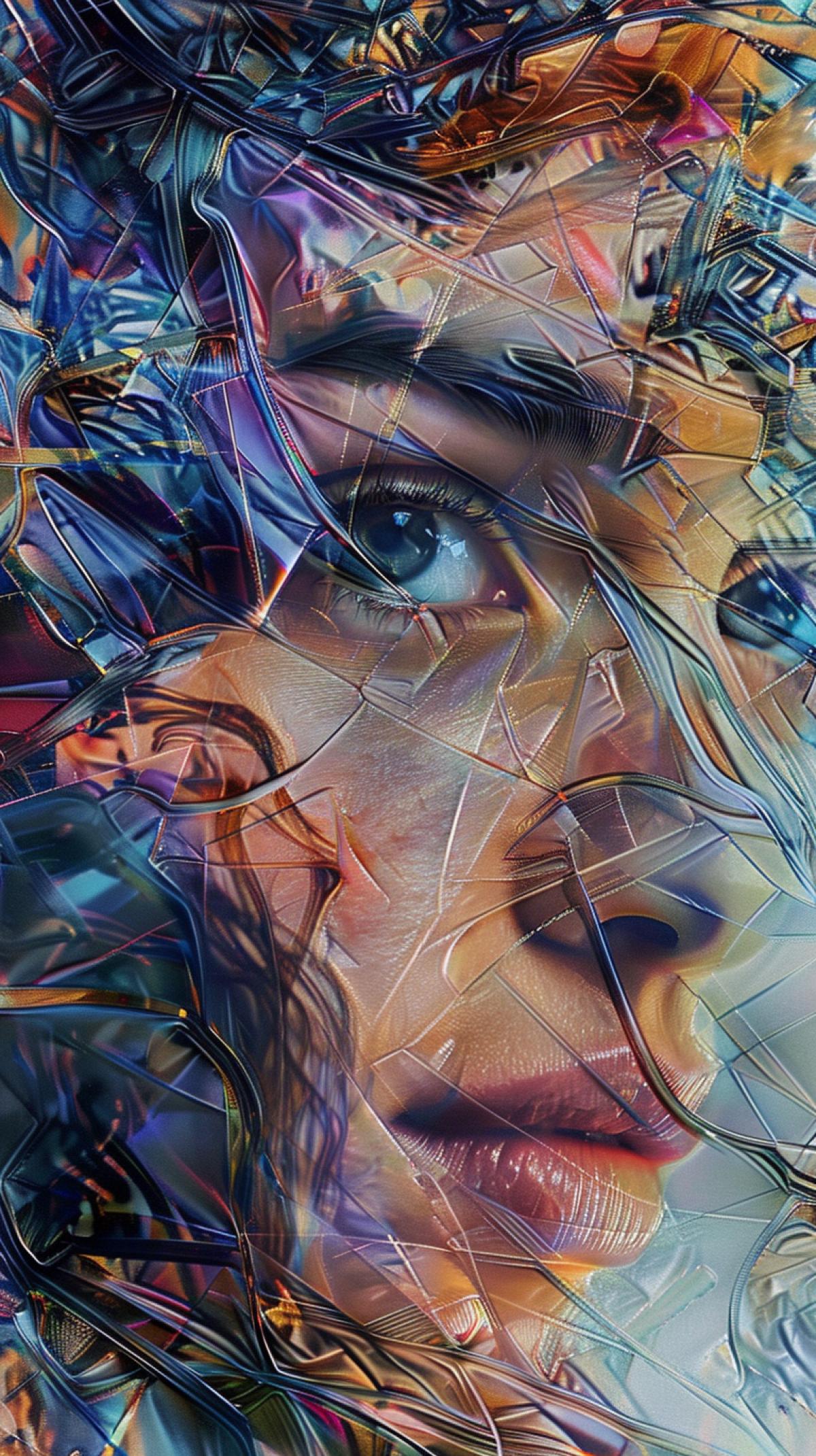 Imagine yourself as an art expert. Your task is to show your creativity and imagination by creating works of art in a modern style. from grains. Use abstraction, expressionism, photorealism