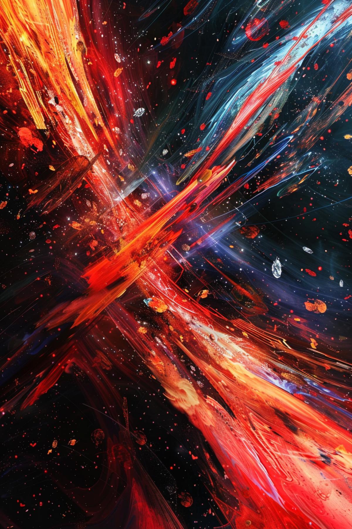 Information world, flows, speed, transmission, impulse, adrenaline, art