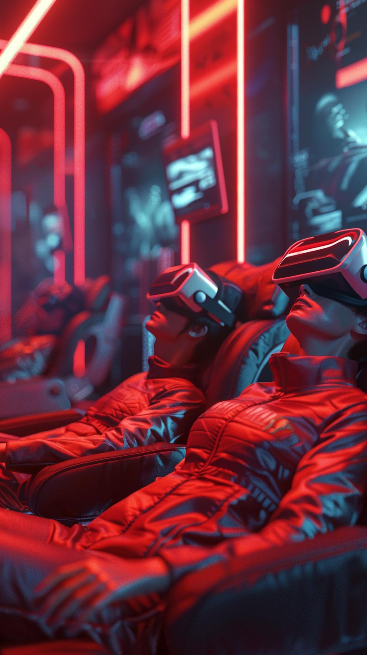 ultra realistic futuristic dystopian massage parlor, gluttonous dytopian businessmen laying in seats wearing VR headsets, inspired by zach snyder, lovecraft octane render, 4k, 8k, high-RES, very detailed, cinematic Akira style s 250