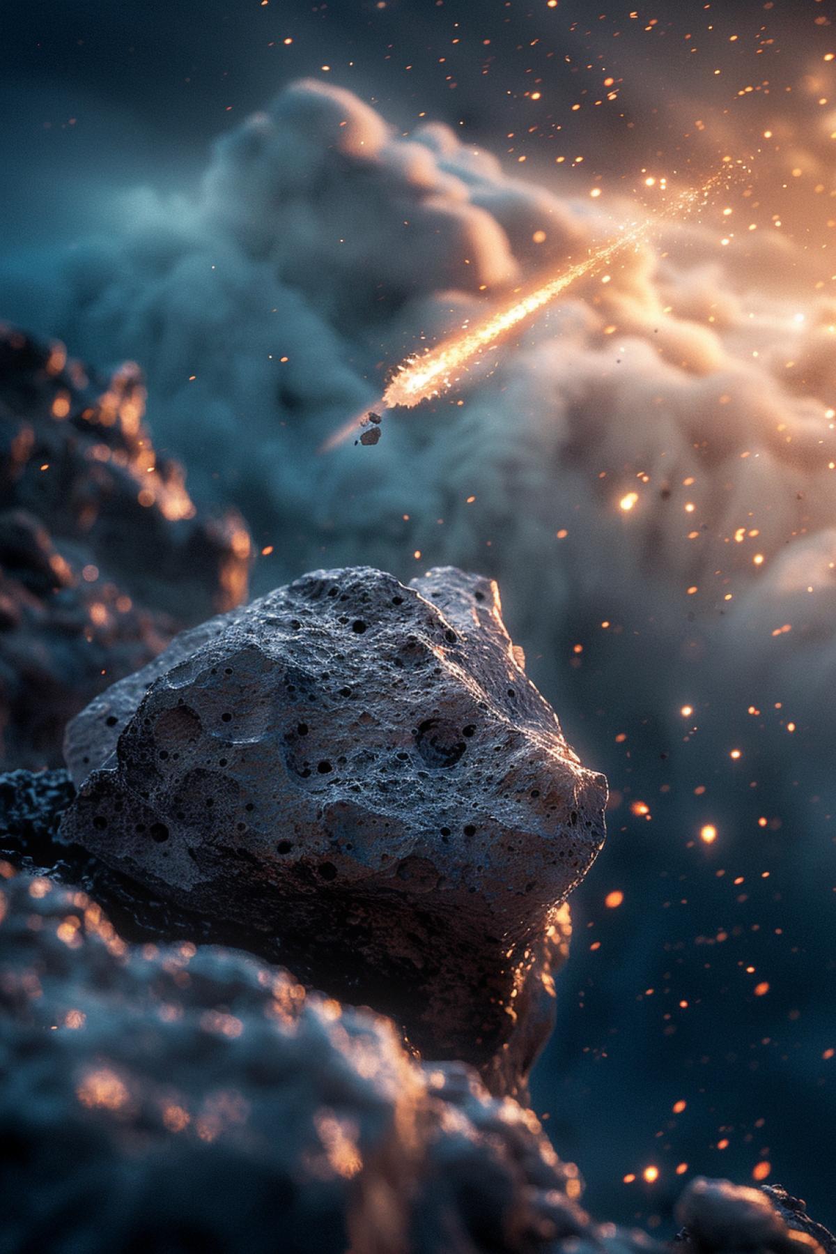 Meteorites, space war, space army, rock,