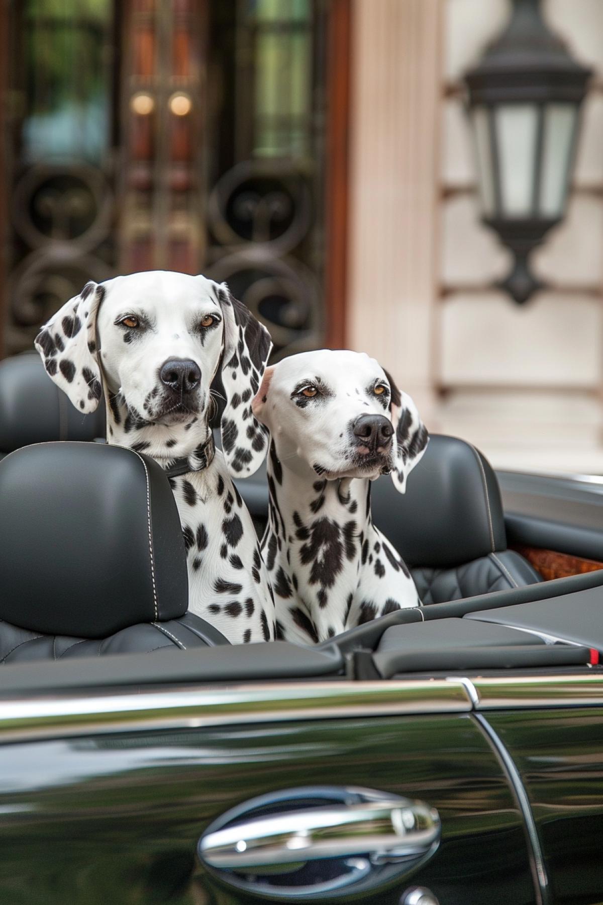 101 Dalmatians in Bentley.