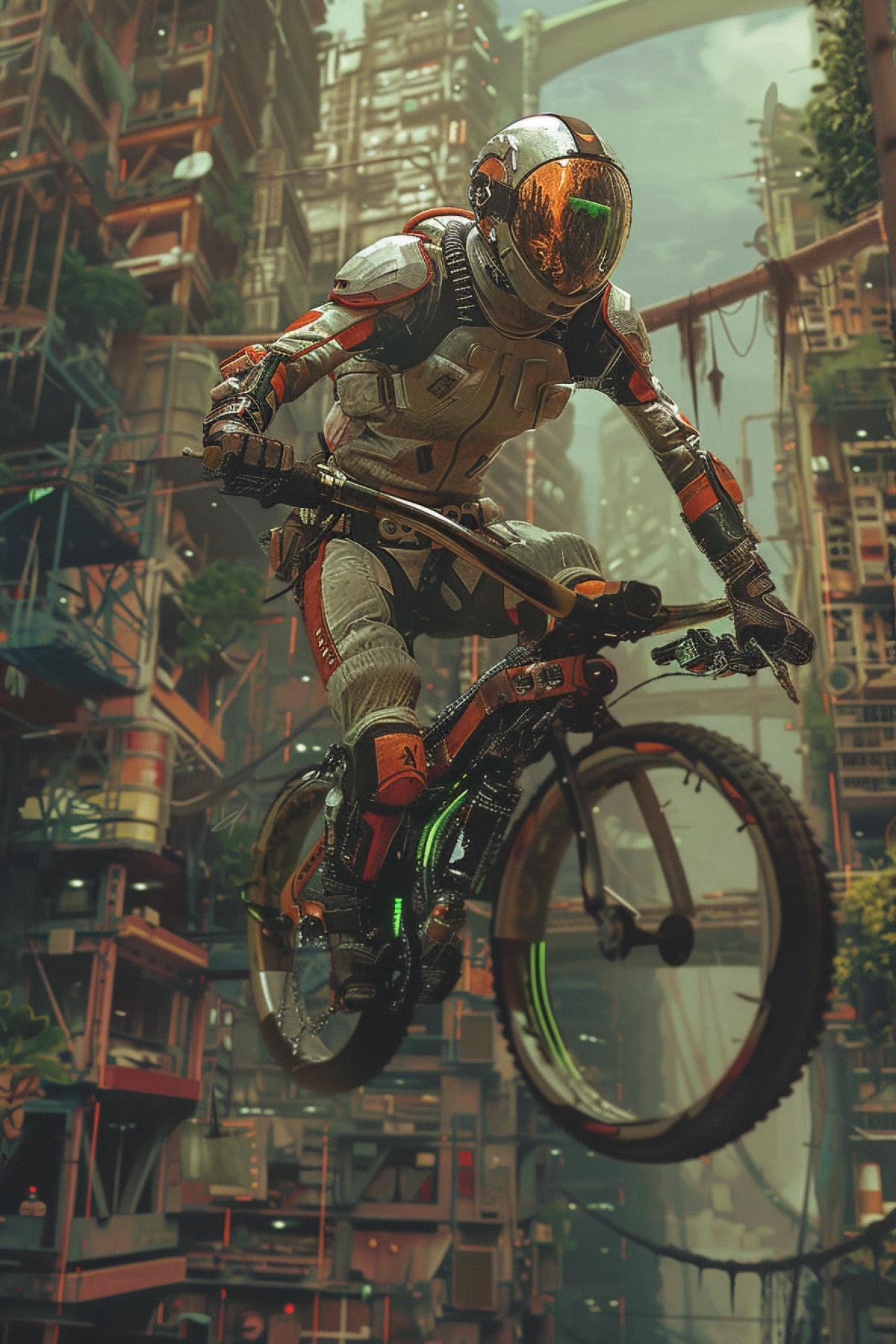 On a planet abandoned by civilization, a cyclist wearing a high-tech suit and armed with a scanner navigates ruins and slums. His goal is to find an ancient technology that can change the course of history. In this race he is not just a participant, but also an explorer of incredible mysteries.